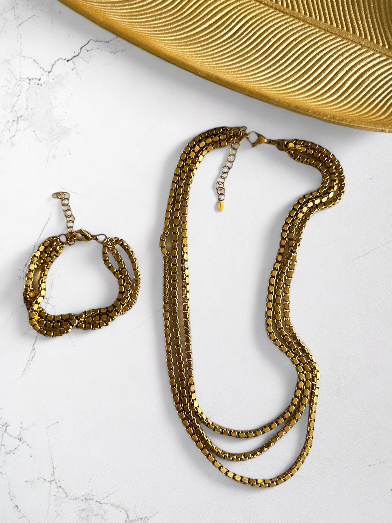 “Golden Trio Bracelet” – Τρίσειρο Χρυσό Βραχιόλι - So Cute by Dimi