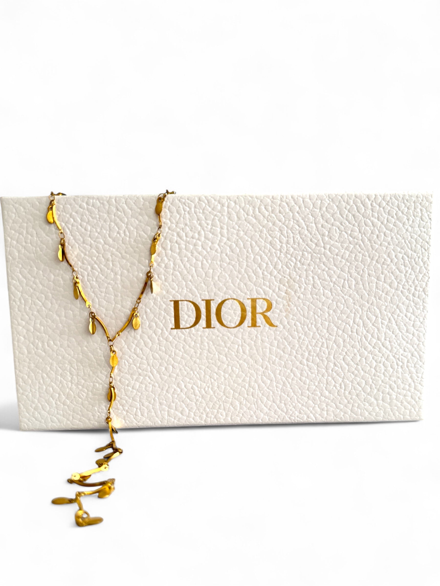 🔸 Κολιέ “Fleur d’Or” – Y-Drop Ατσάλινο με Κρεμαστά Φλουράκια - So Cute by Dimi