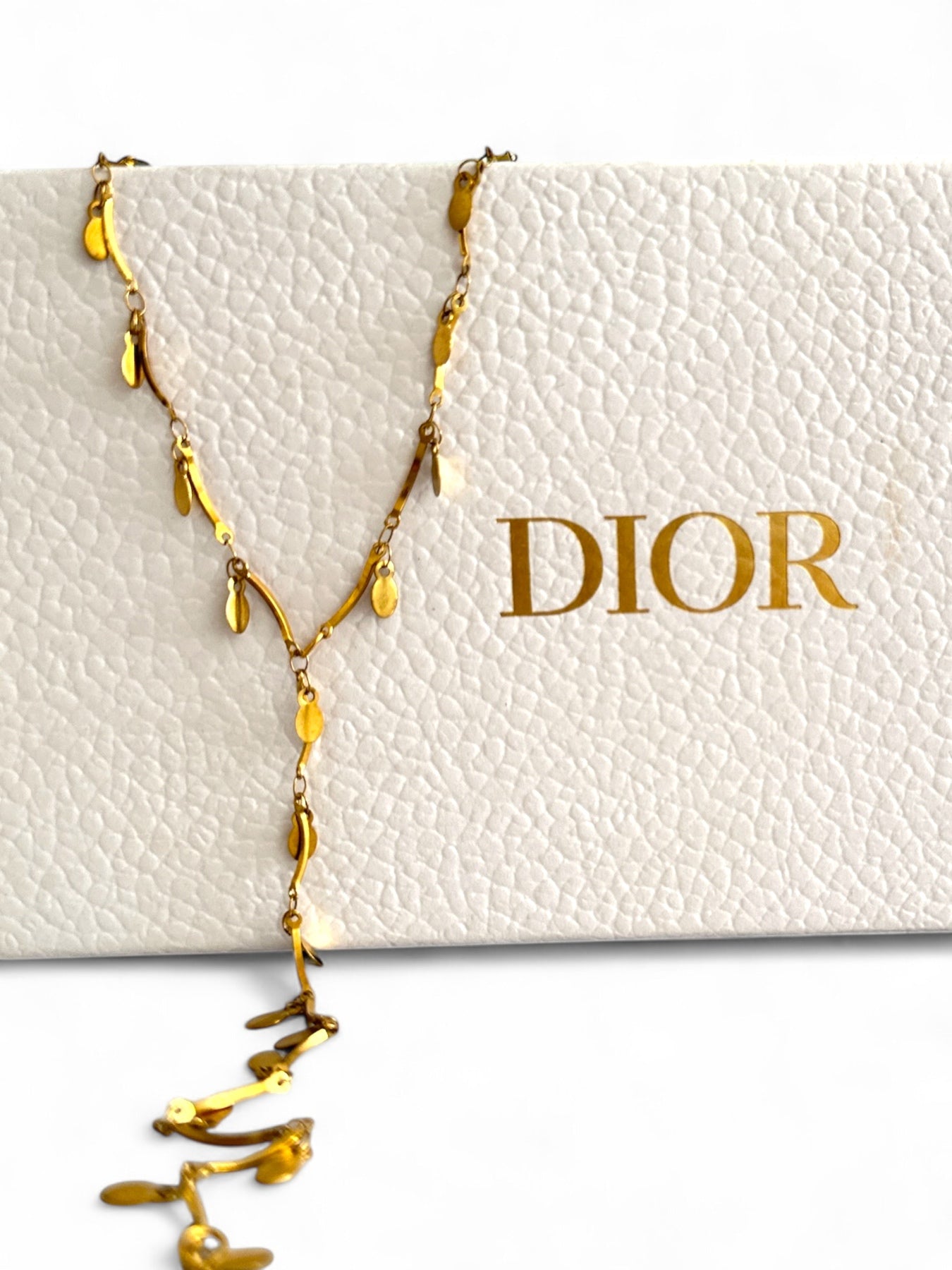 🔸 Κολιέ “Fleur d’Or” – Y-Drop Ατσάλινο με Κρεμαστά Φλουράκια - So Cute by Dimi