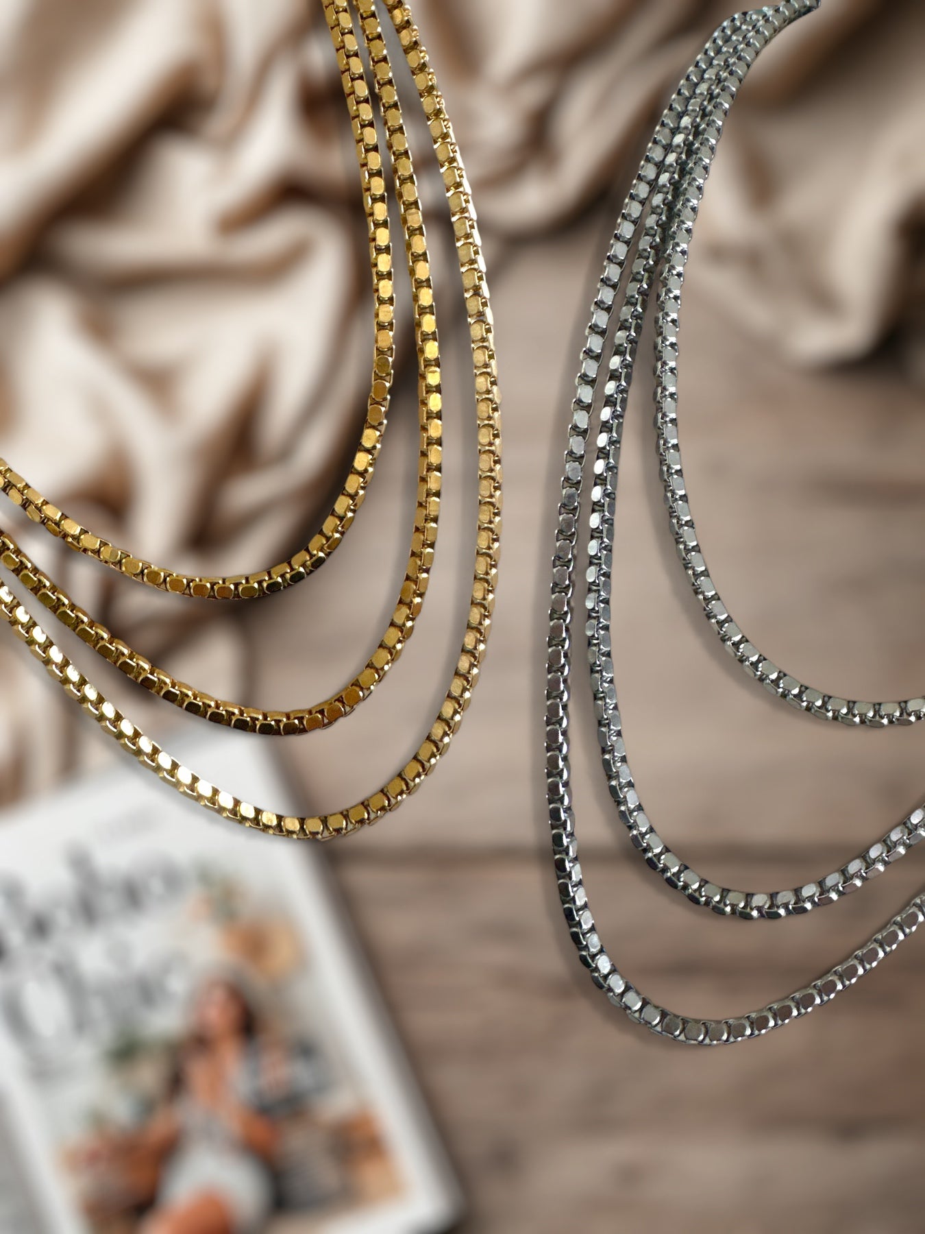 Link & Layer – Ατσάλινο Κολιέ σε 3 Μήκη - So Cute by Dimi