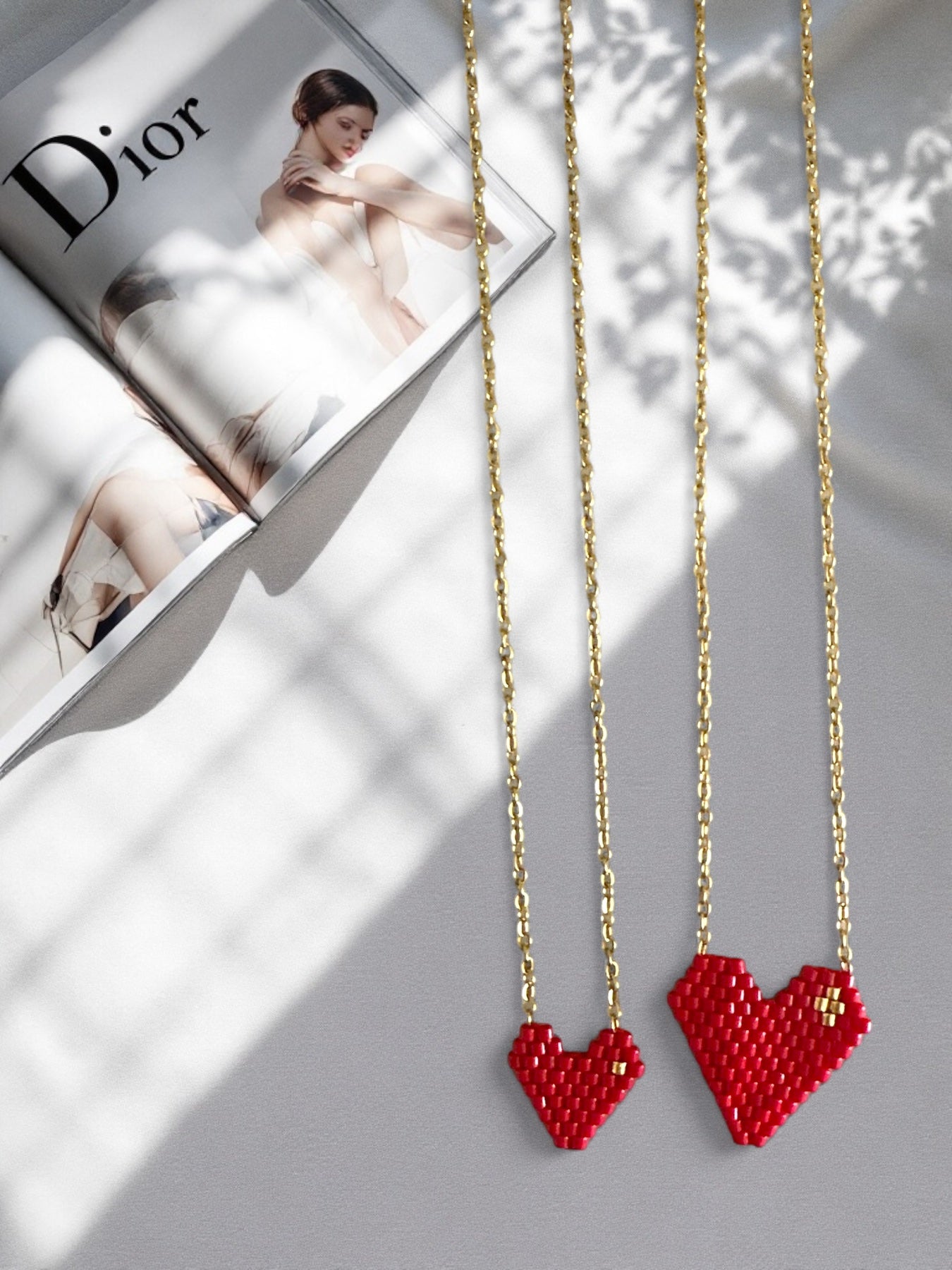 Heartbeats - Κολιέ με καρδιά Miyuki - So Cute by Dimi