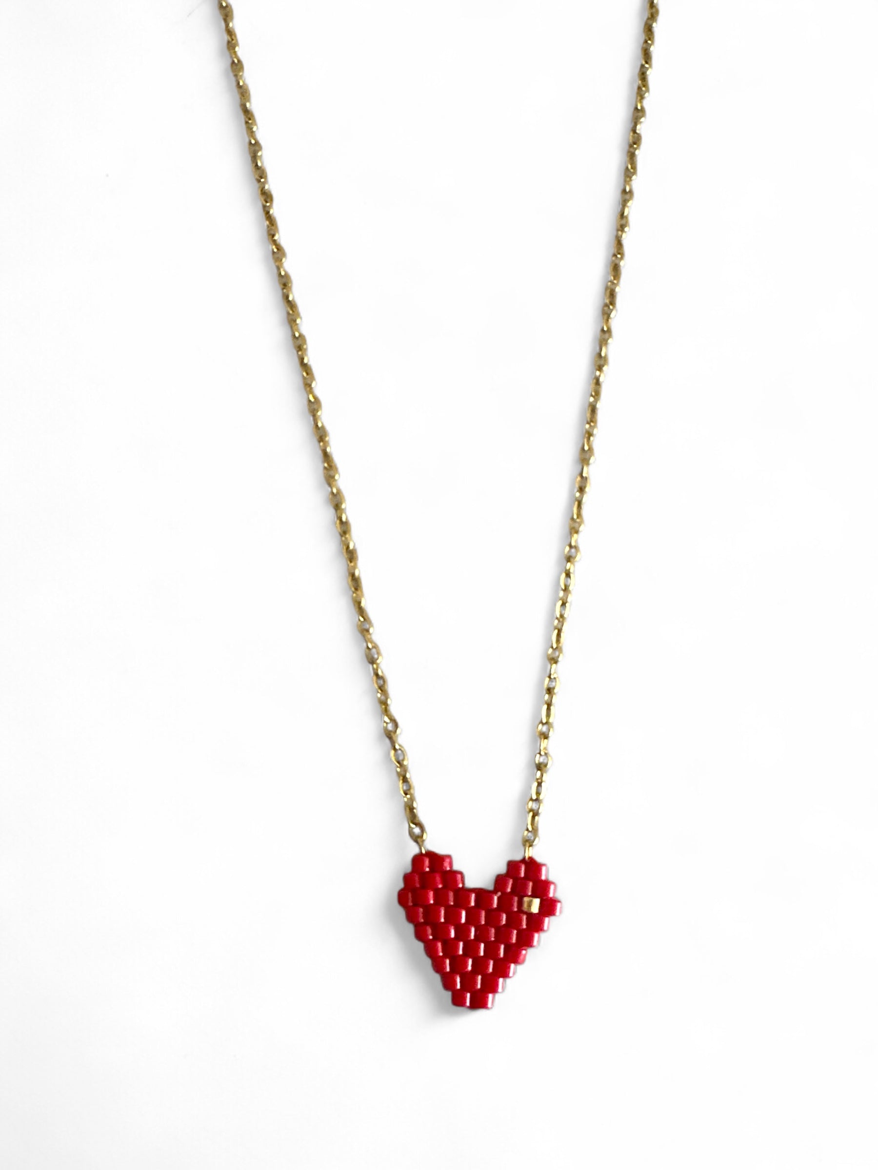 Heartbeats - Κολιέ με καρδιά Miyuki - So Cute by Dimi