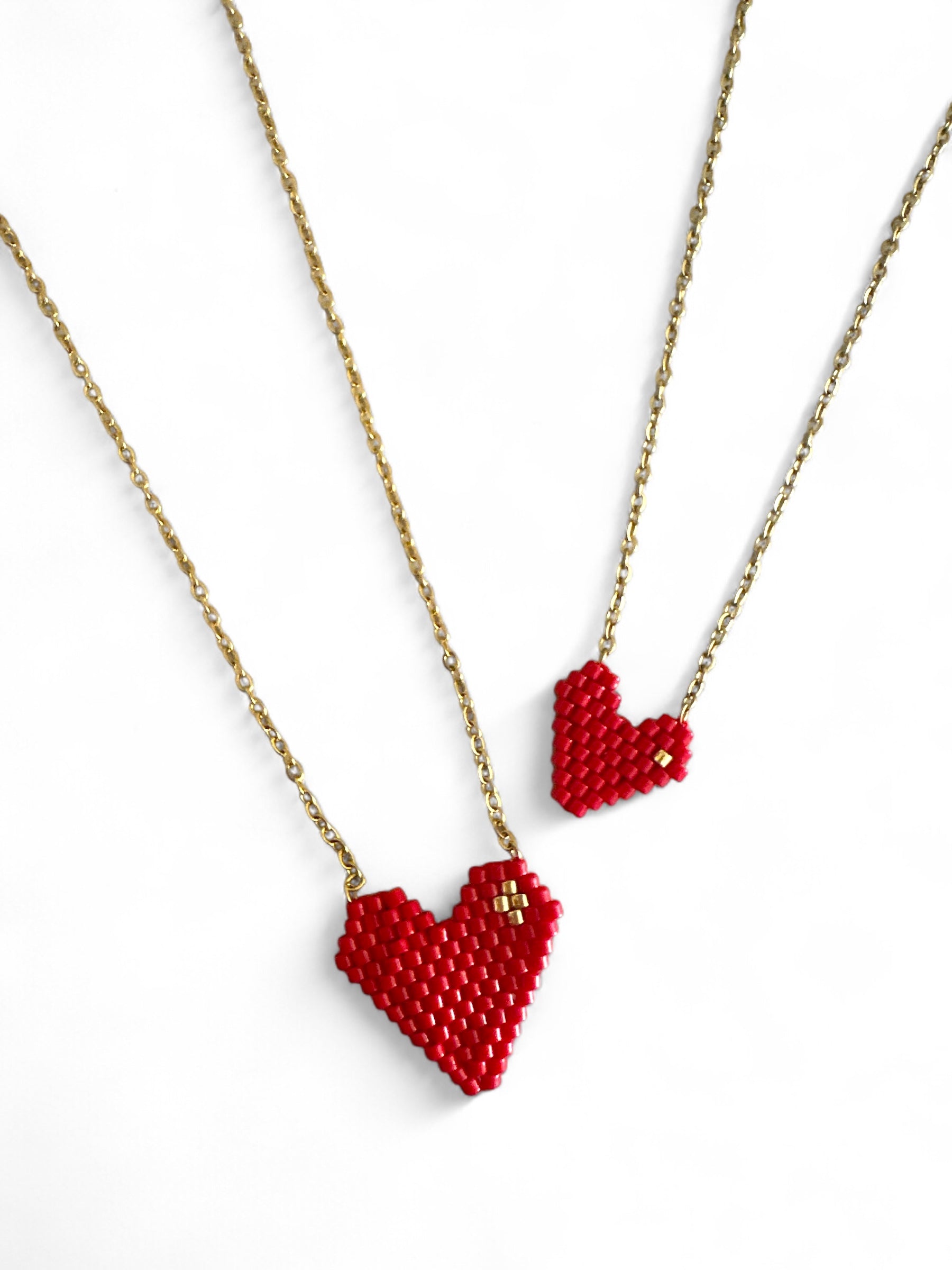 Heartbeats - Κολιέ με καρδιά Miyuki - So Cute by Dimi