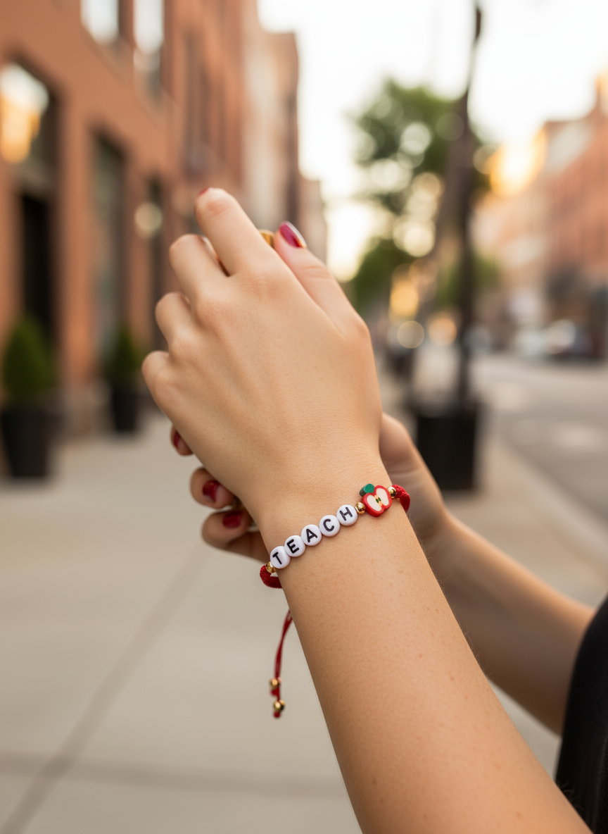 "Teach & Love" – Βραχιόλι για τη Δασκάλα - So Cute by Dimi