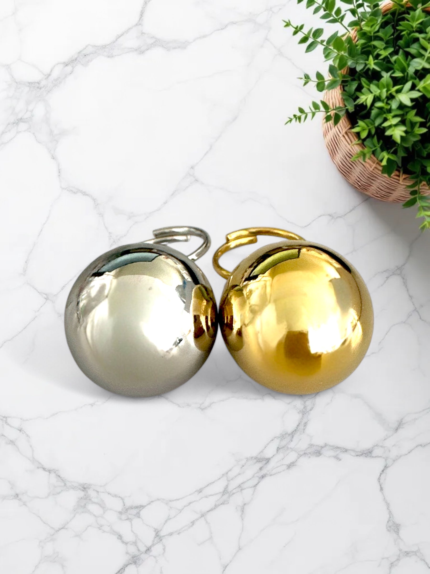 Maxi Bullet Dome Ring – Gold / Silver Stainless - So Cute by Dimi