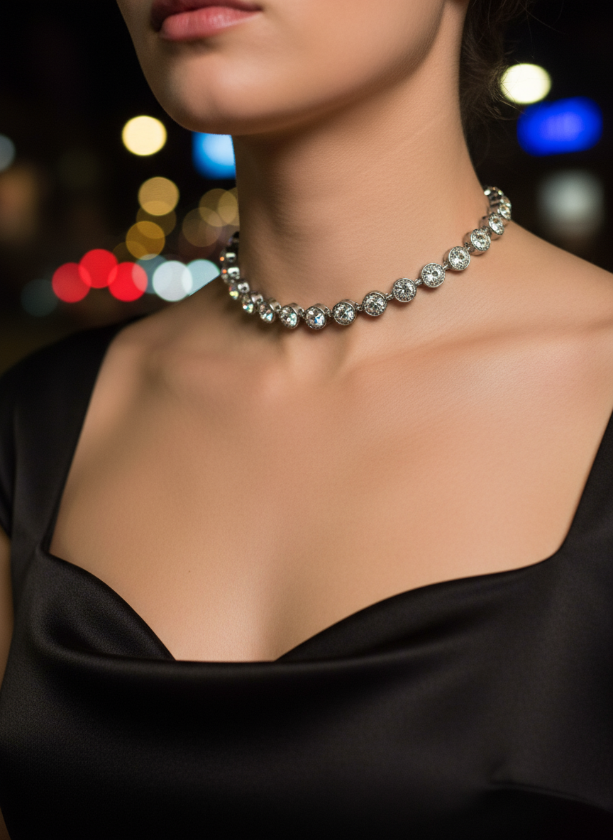Celeste Choker – Silver Stainless - So Cute by Dimi