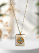 Sacred Block – Κολιέ με τετράγωνο στοιχείο IC XC NI KA - So Cute by Dimi