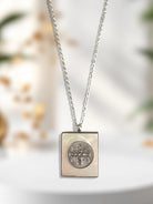 Sacred Block – Κολιέ με τετράγωνο στοιχείο IC XC NI KA - So Cute by Dimi