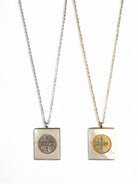 Sacred Block – Κολιέ με τετράγωνο στοιχείο IC XC NI KA - So Cute by Dimi