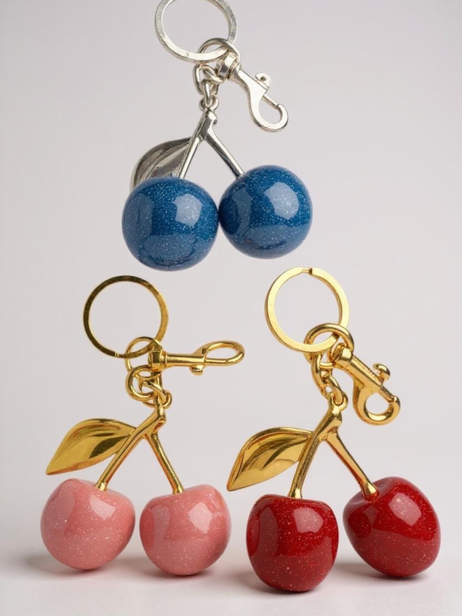 Cherry Sparkle Bag Charms - So Cute by Dimi
