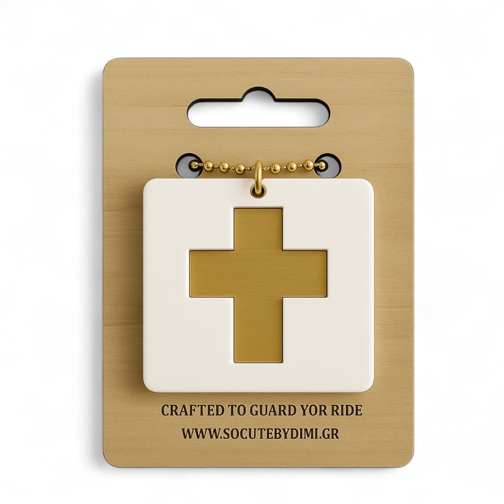 Γούρι αυτοκινήτου Cross Minimal ✝️ - So Cute by Dimi