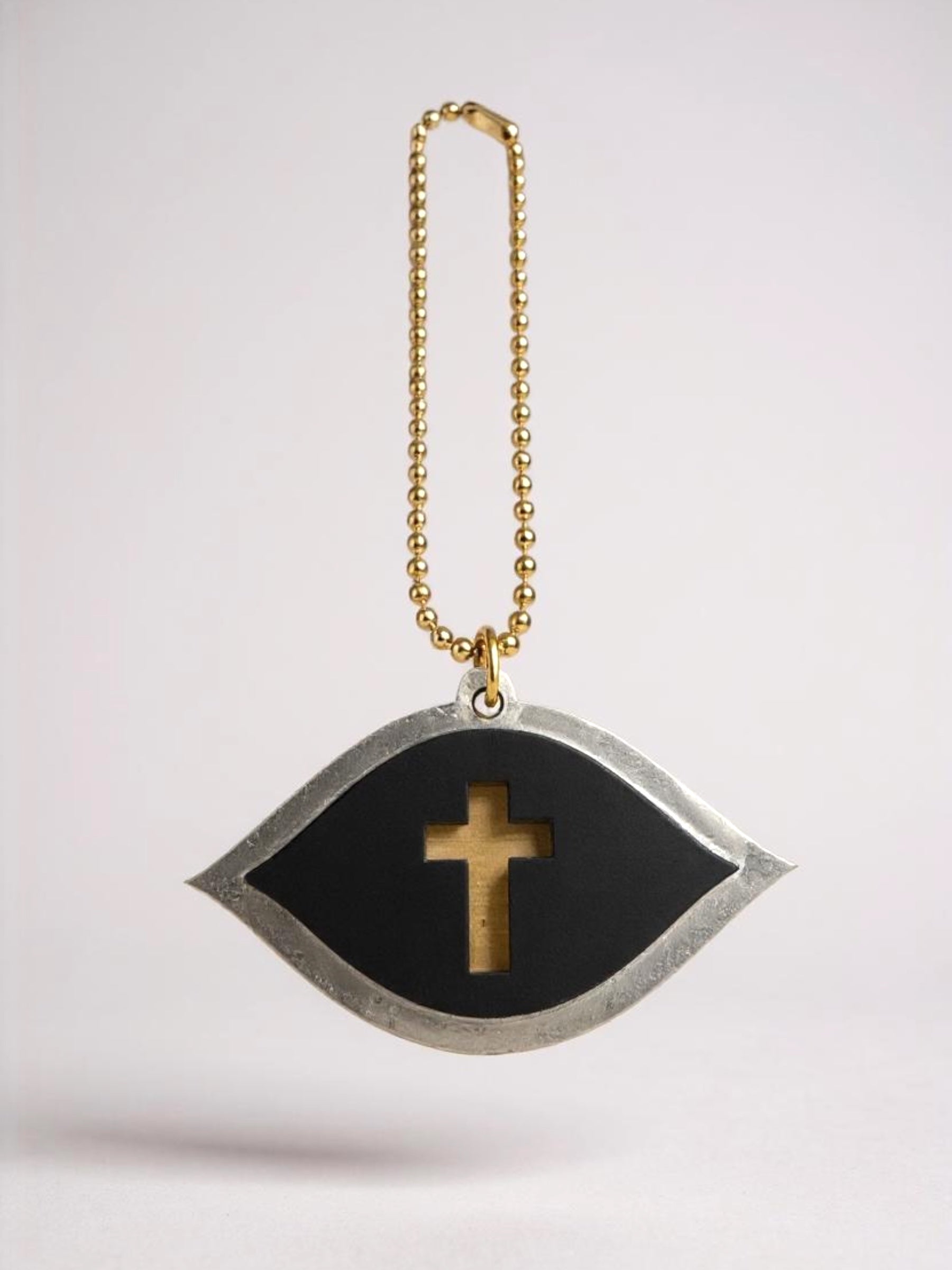 Γούρι αυτοκινήτου Μάτι με Σταυρό “Fusion Minimal” 🧿✝️ - So Cute by Dimi