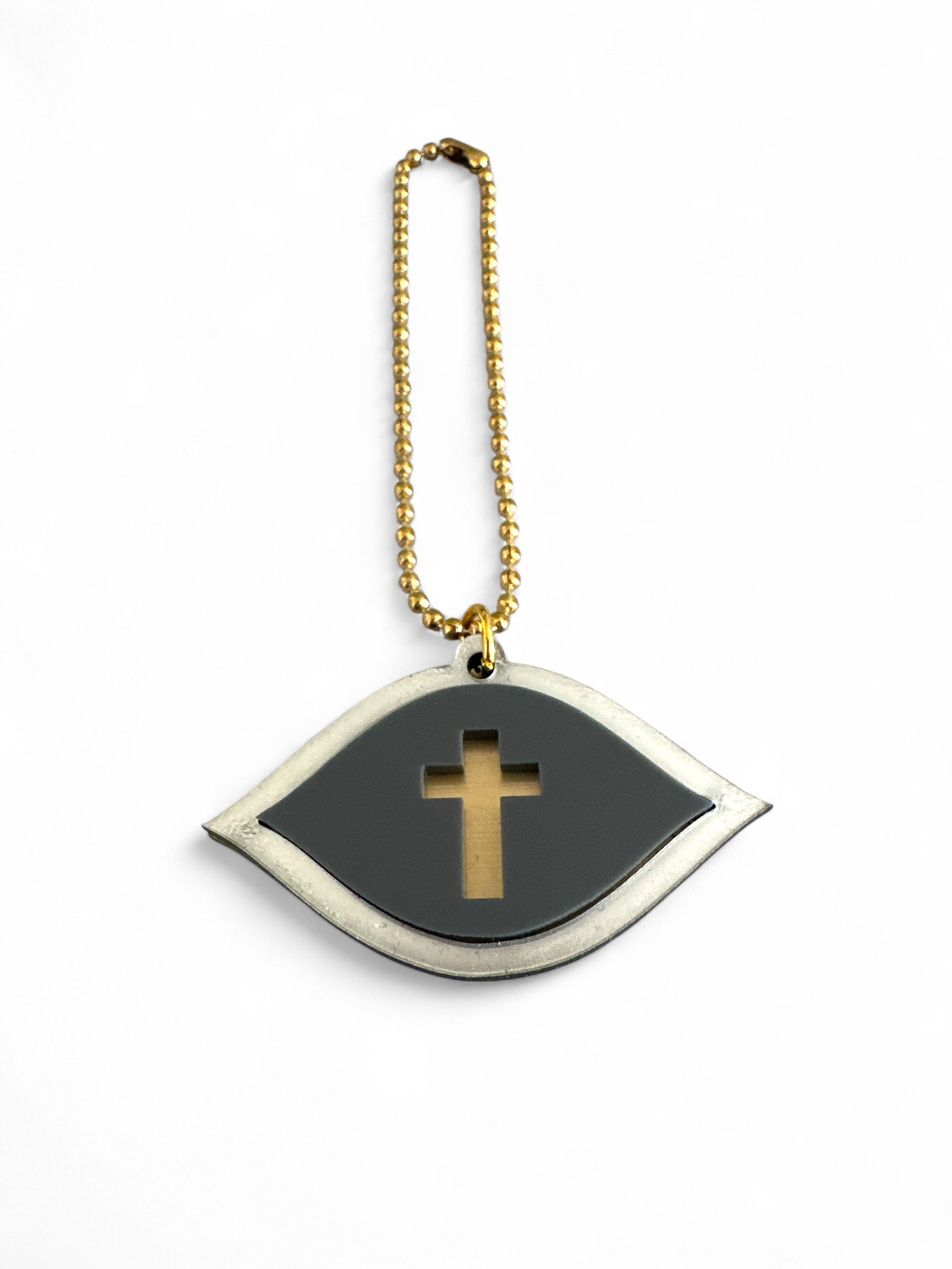 Γούρι αυτοκινήτου Μάτι με Σταυρό “Fusion Minimal” 🧿✝️ - So Cute by Dimi