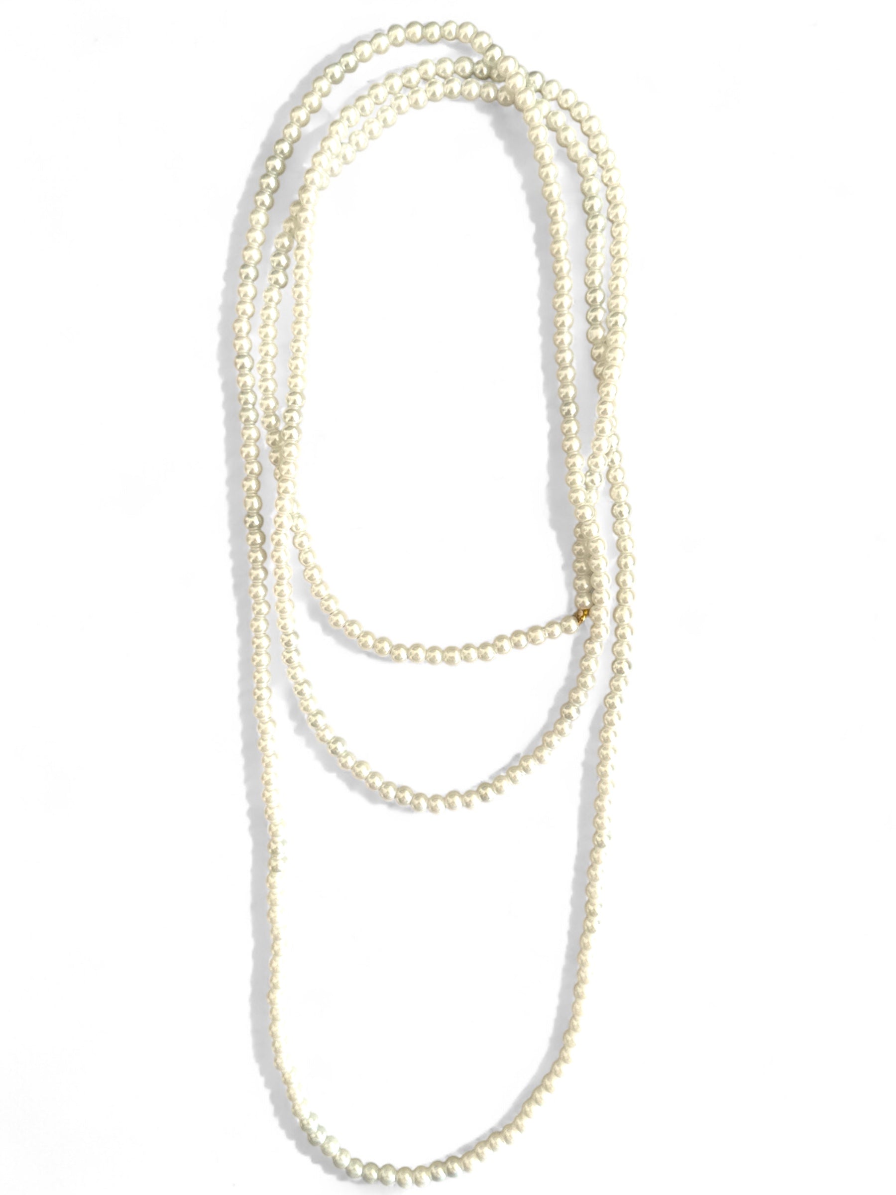 Πολύ μακρύ χειροποίητο κολιέ 260εκ με γυάλινες περλέ χάντρες So Cute by DImi