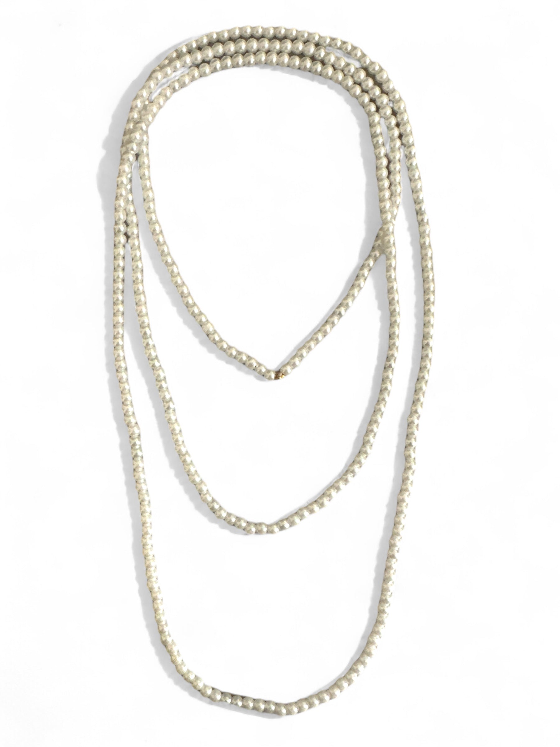 Πολύ μακρύ χειροποίητο κολιέ 260εκ με γυάλινες περλέ χάντρες So Cute by DImi