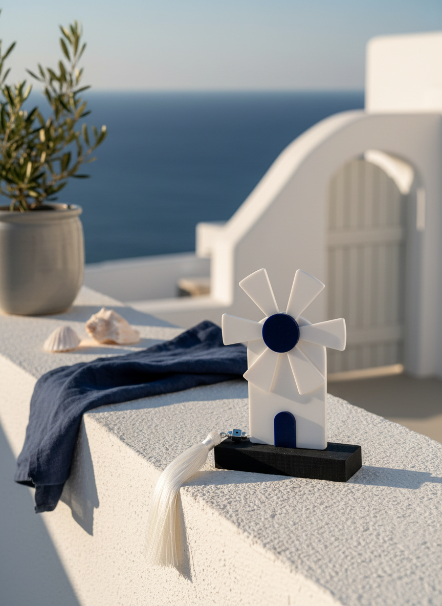 Επιτραπέζιο γούρι ανεμόμυλος με φούντα So Cute by Dimi