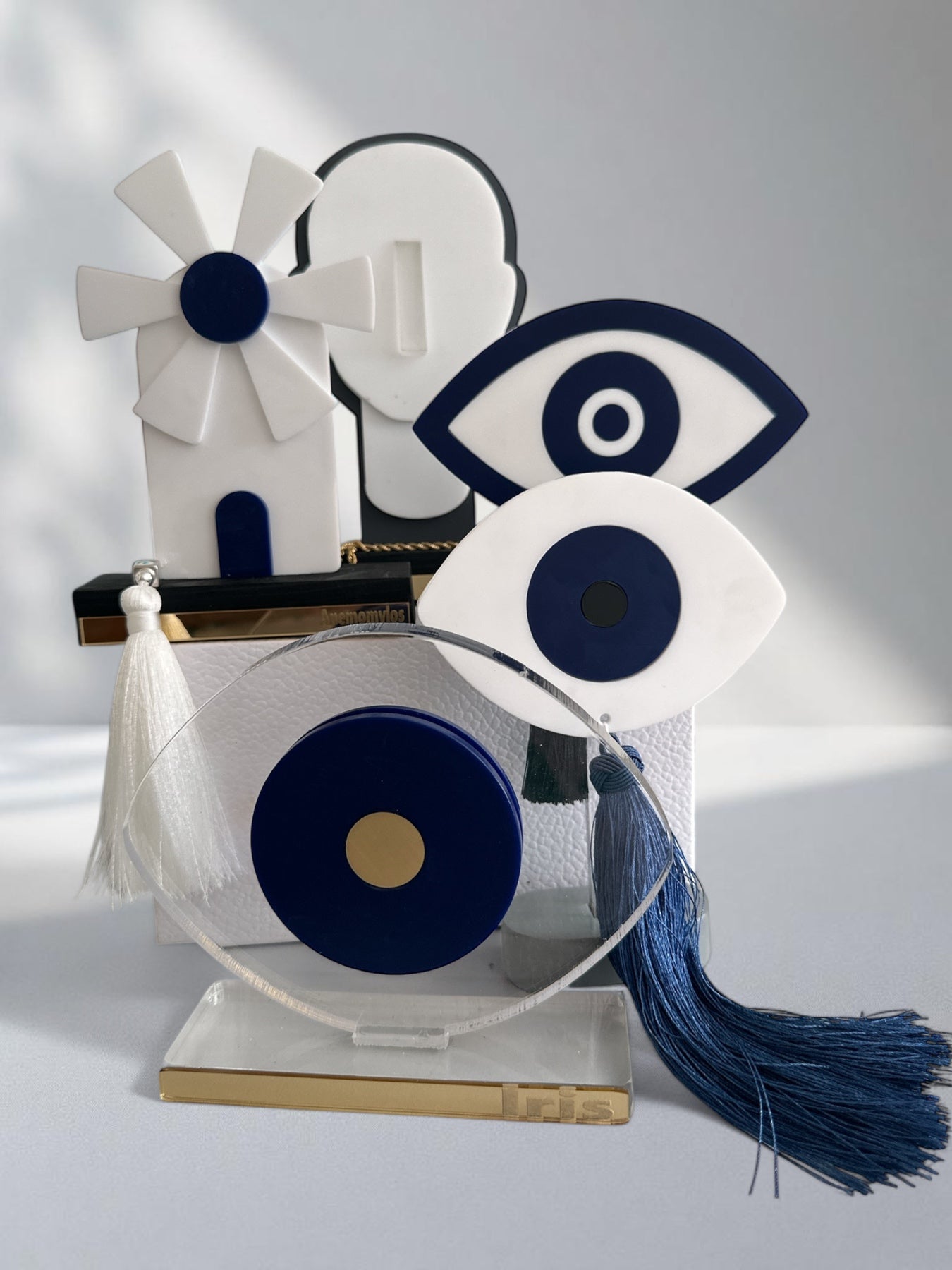 Kykladiko – Επιτραπέζιο Γούρι Κυκλαδικό με Αλυσίδα - So Cute by Dimi