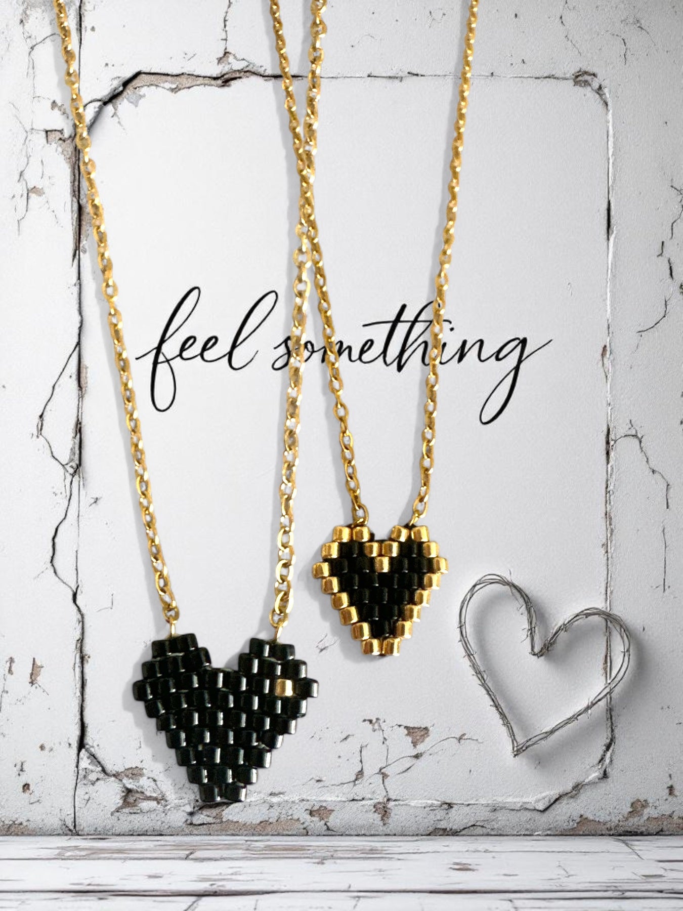 Heartbeats - Κολιέ με καρδιά Miyuki - So Cute by Dimi