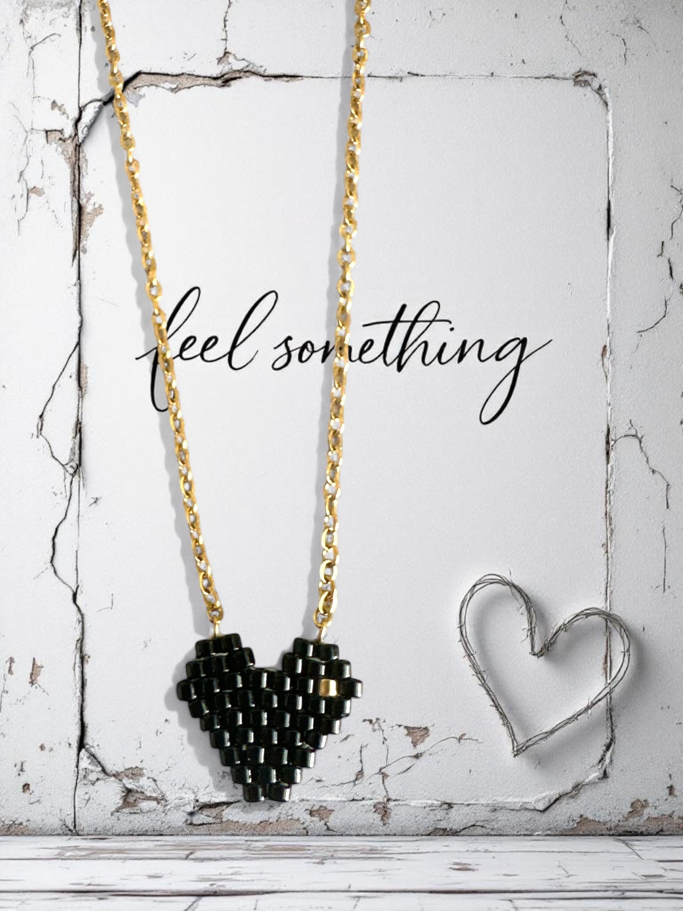 Heartbeats - Κολιέ με καρδιά Miyuki - So Cute by Dimi