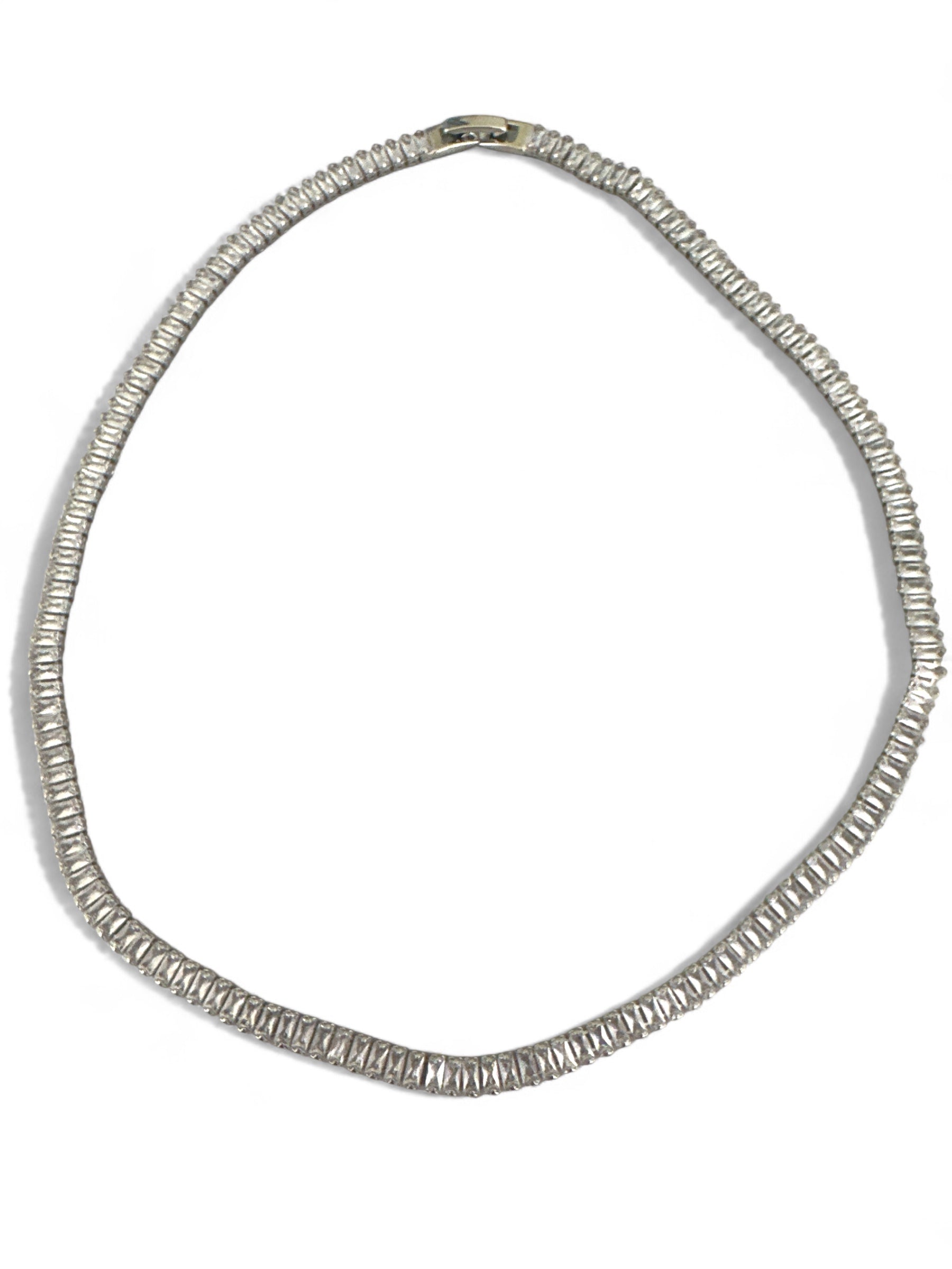 Gina – Ατσάλινο Κολιέ με Παραλληλόγραμμα Ζιργκόν - So Cute by Dimi