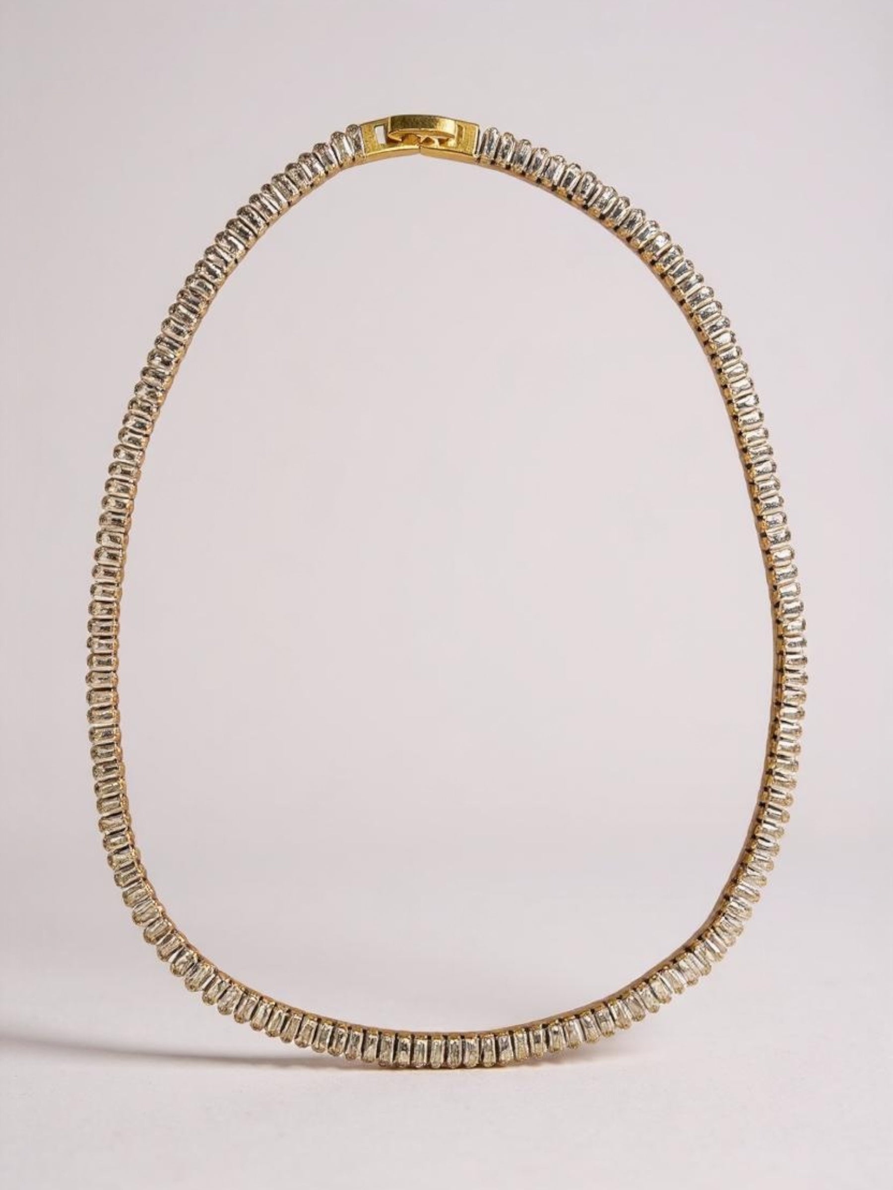 Gina – Ατσάλινο Κολιέ με Παραλληλόγραμμα Ζιργκόν - So Cute by Dimi