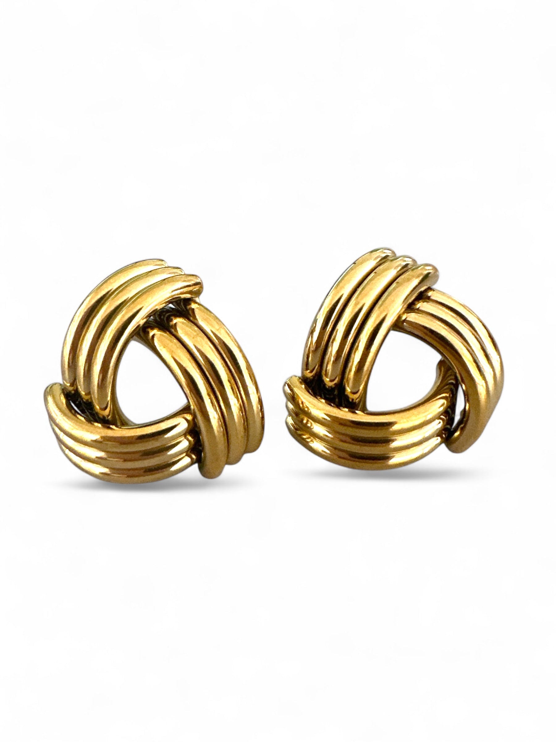 Ατσάλινα Σκουλαρίκια Καρφωτά με Κυματιστό Δέσιμο | So Cute By Dimi