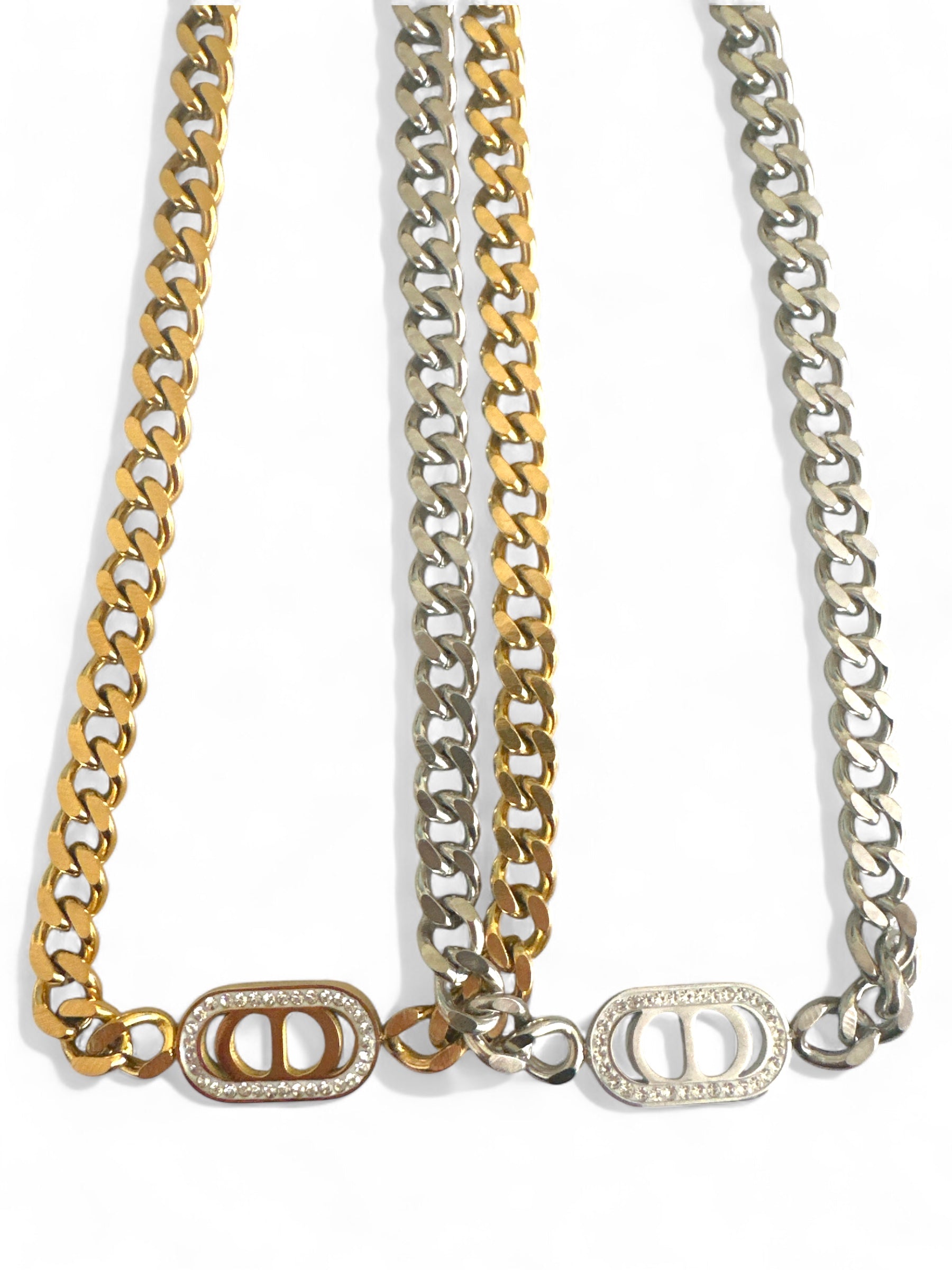 Iconic Spark – Ατσάλινο Κολιέ με Ζιργκόν - So Cute by Dimi