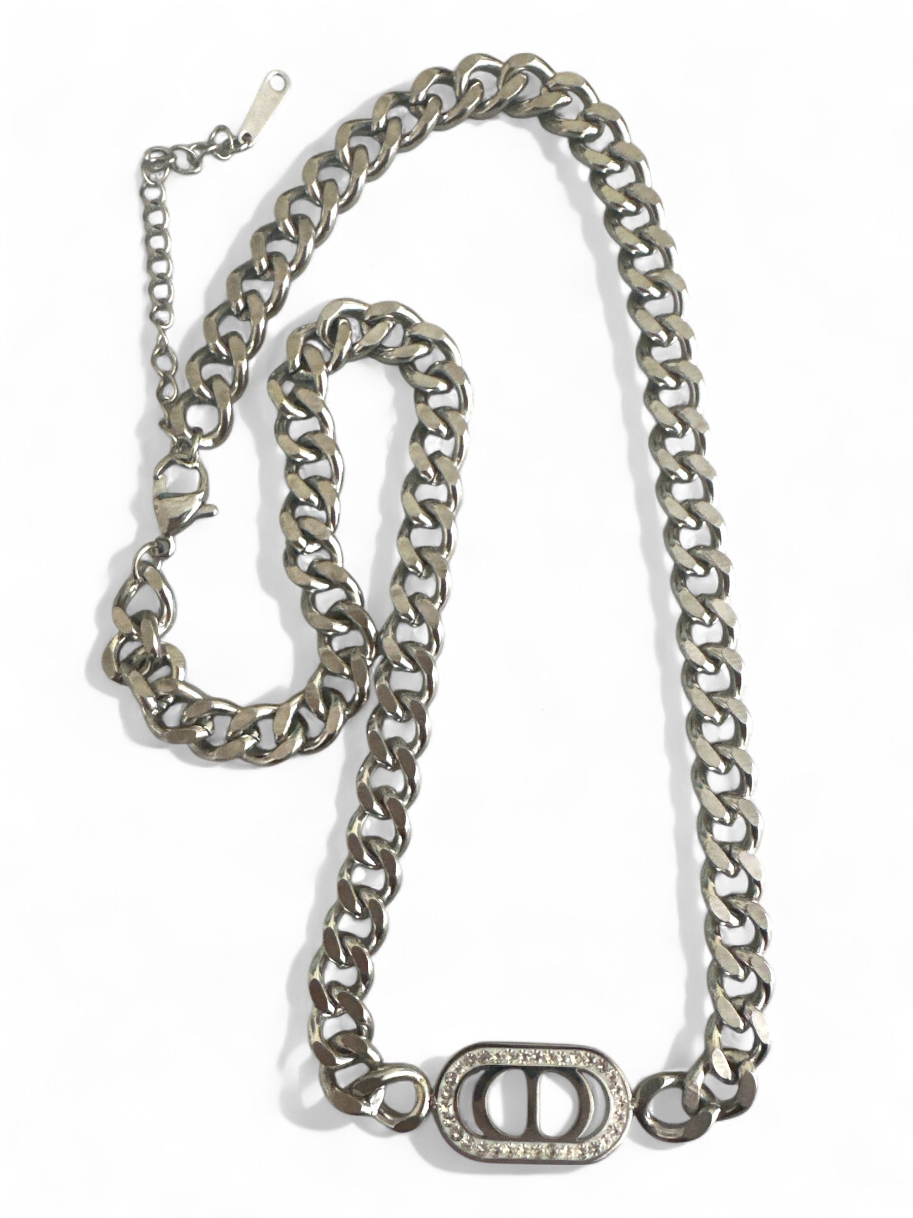 Iconic Spark – Ατσάλινο Κολιέ με Ζιργκόν - So Cute by Dimi