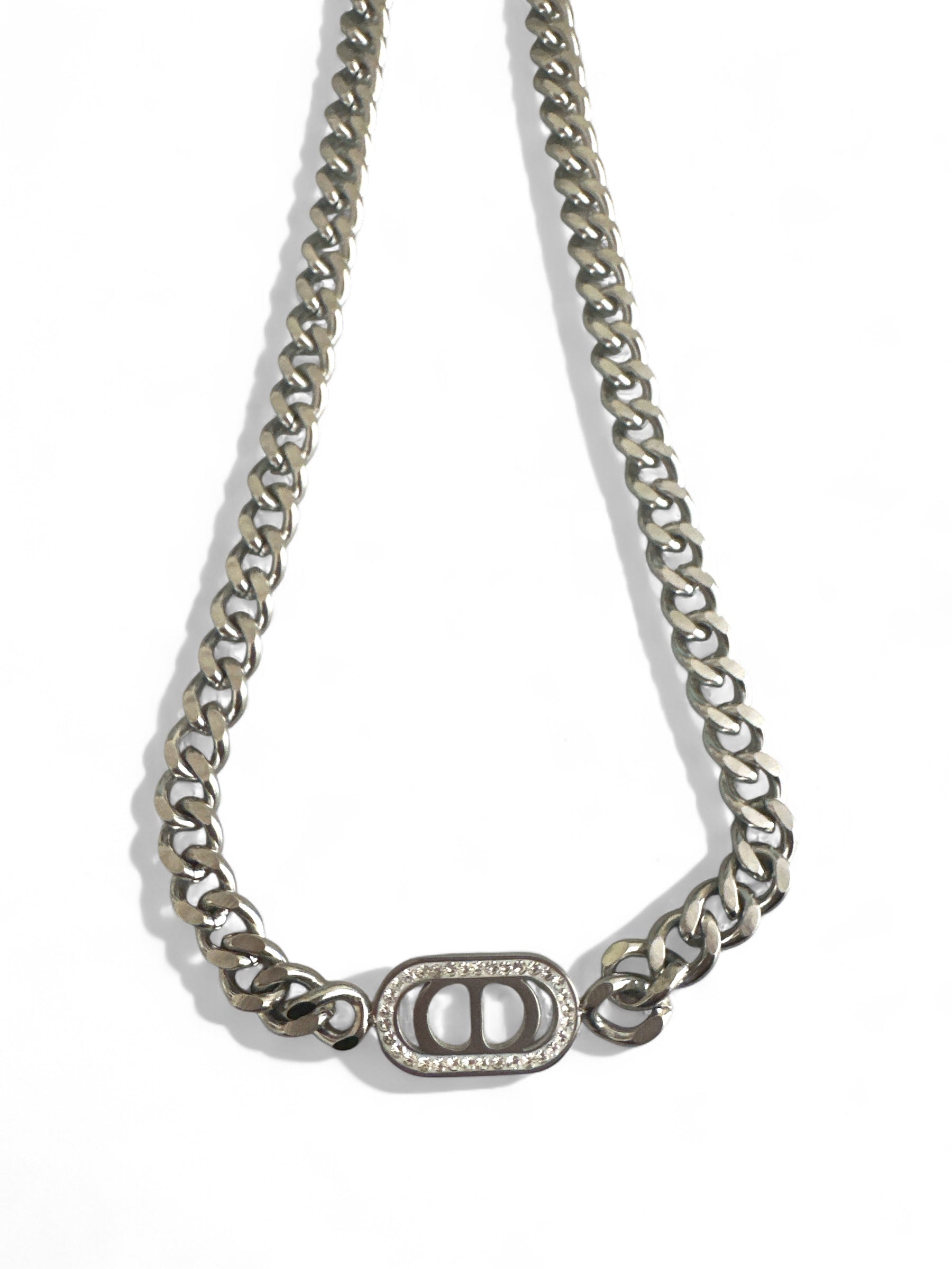 Iconic Spark – Ατσάλινο Κολιέ με Ζιργκόν - So Cute by Dimi