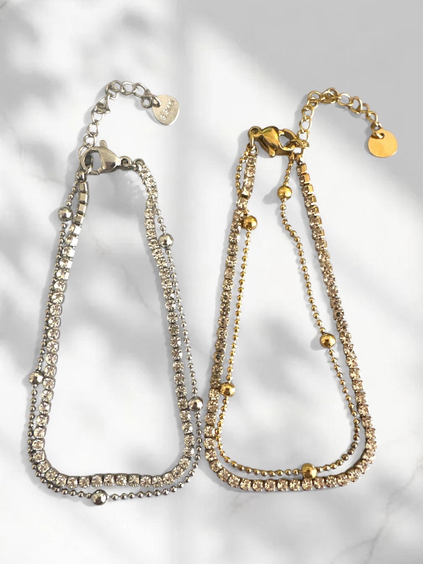 Ατσάλινο Βραχιόλι “Double Shine” - So Cute by Dimi