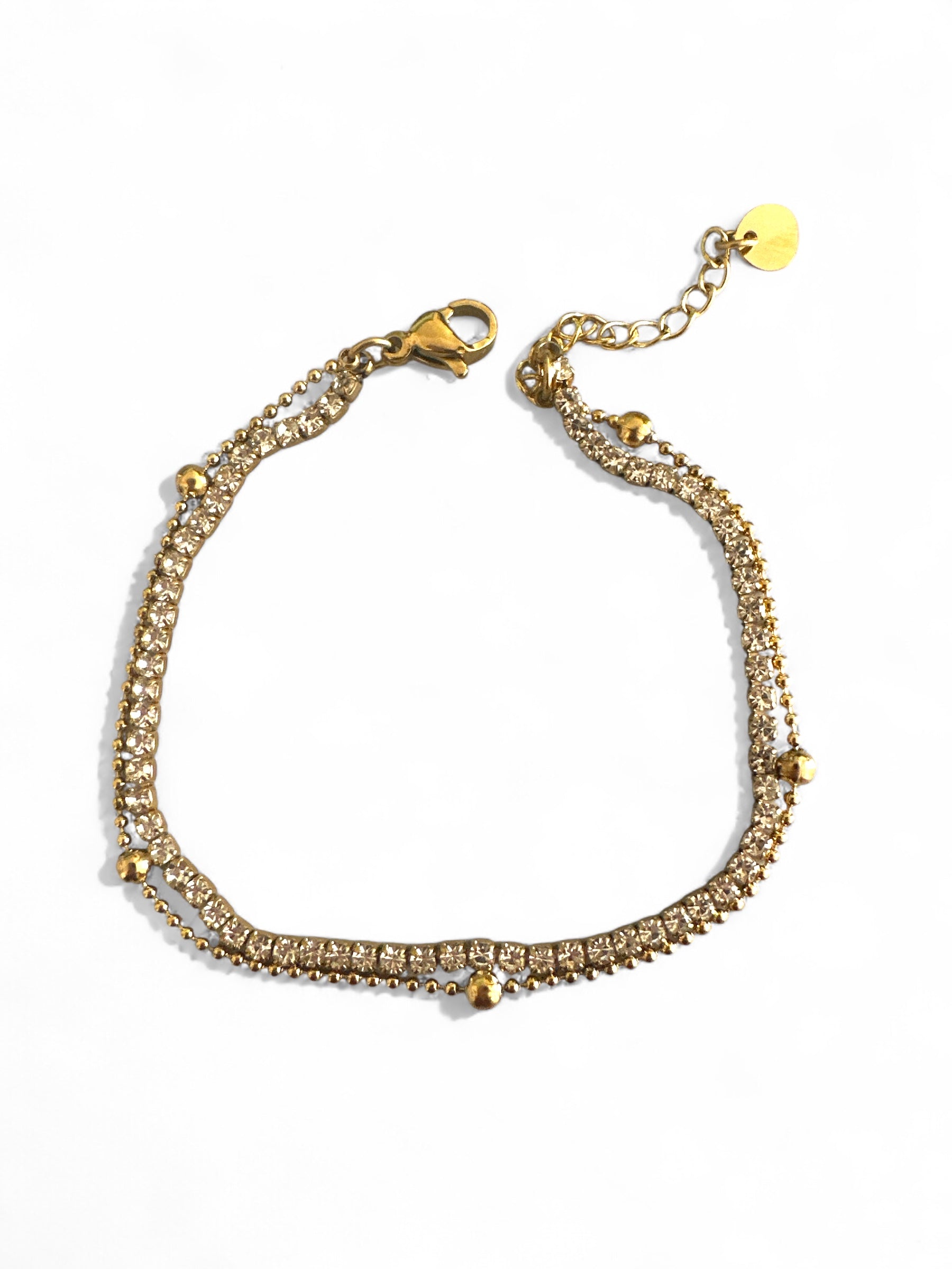 Ατσάλινο Βραχιόλι “Double Shine” - So Cute by Dimi