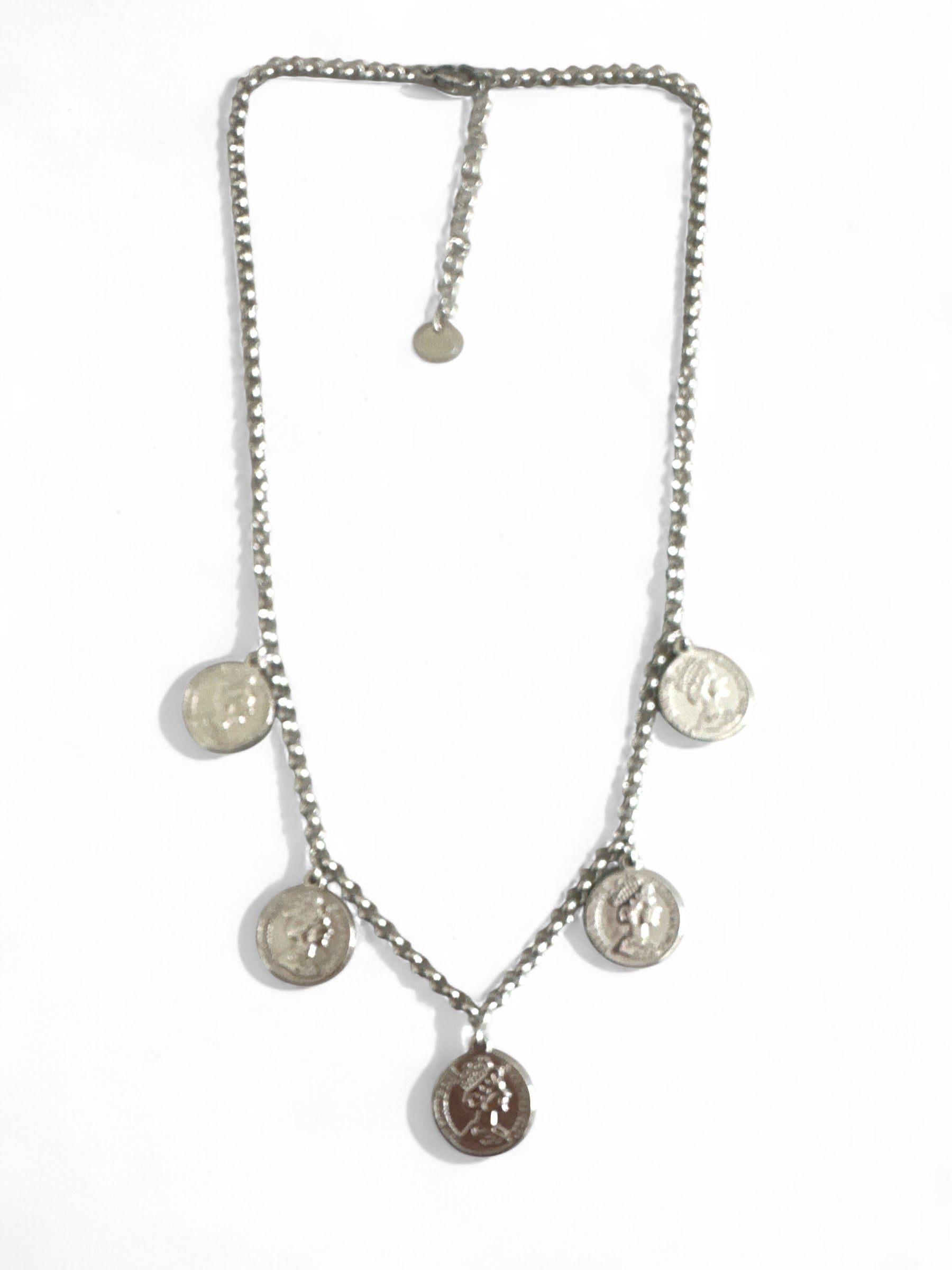 Ατσάλινο κολιέ με νομίσματα σε χρυσό και ασημί – So Cute by Dimi