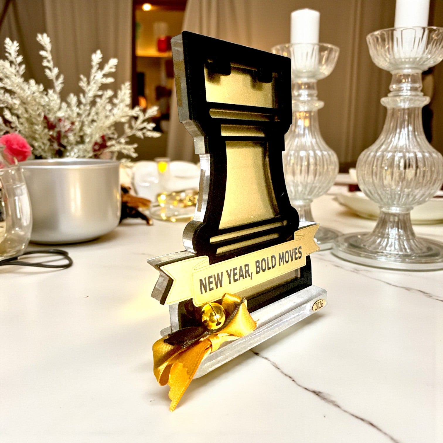 Γούρι 2026 Πύργος – New Year, Bold Moves | Συλλογή CHESS BOLD - So Cute by Dimi