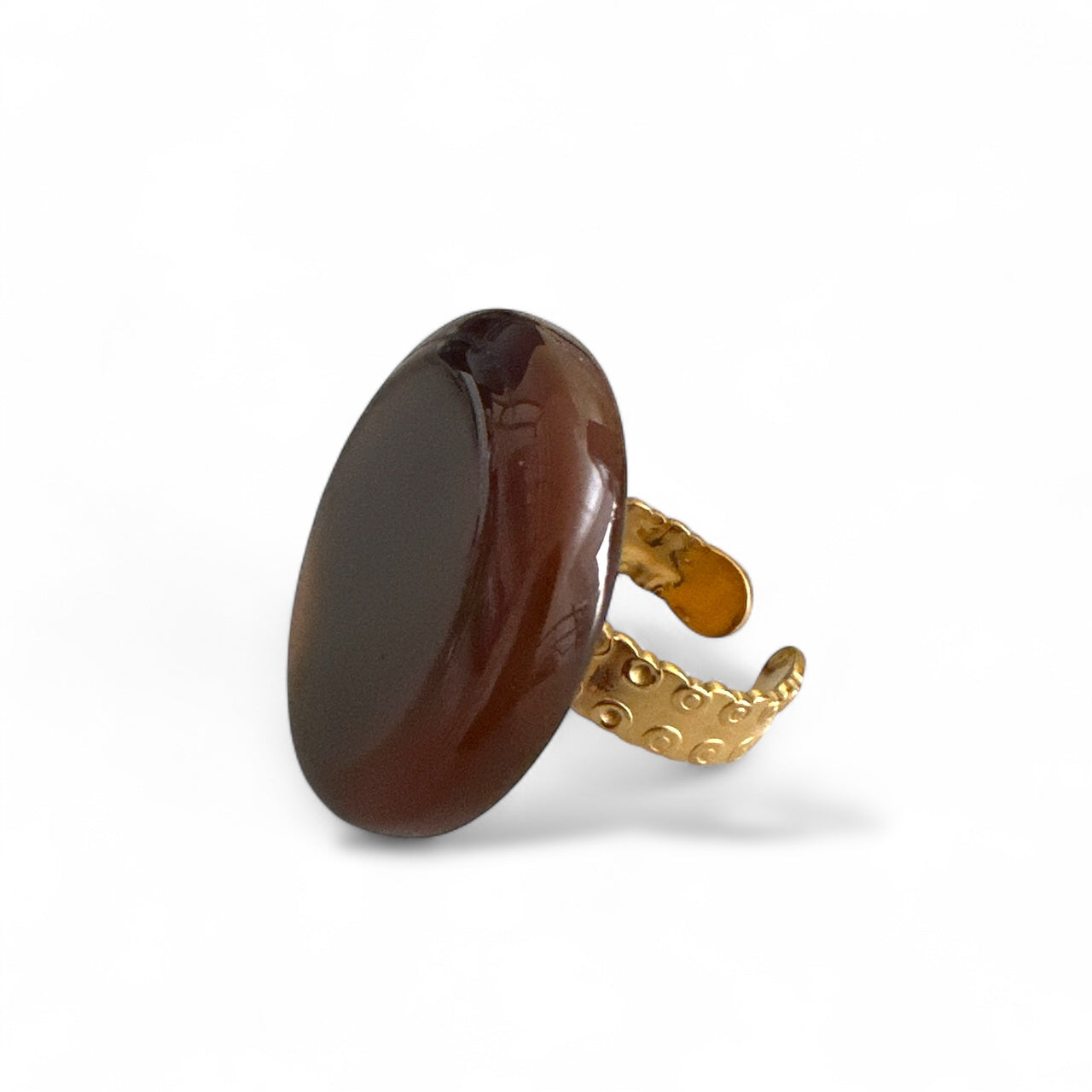 Statement Steel Rings – Ατσάλινα Δαχτυλίδια σε Γήινες Αποχρώσεις - So Cute by Dimi