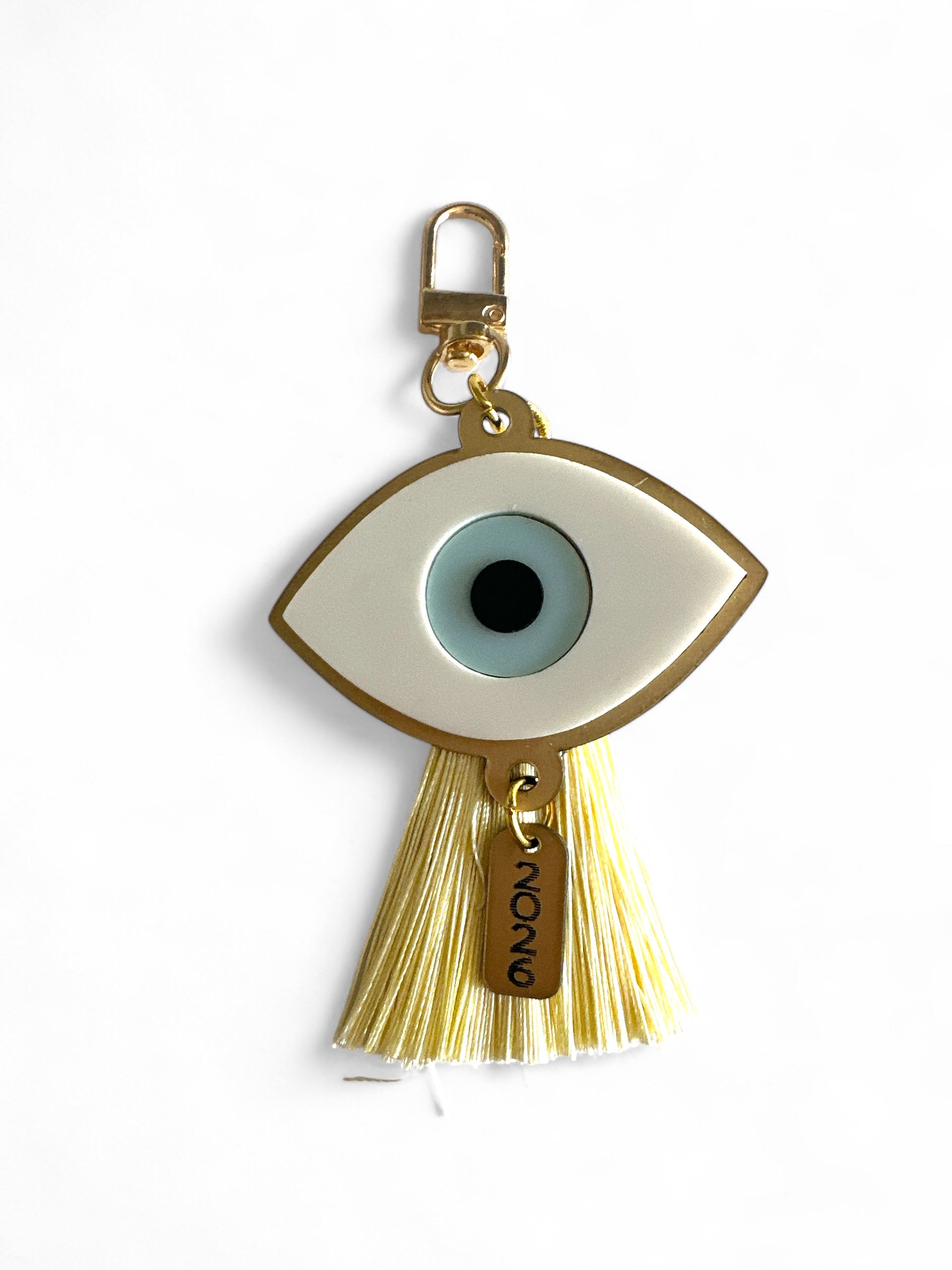 Μπρελόκ – charm τσάντας γούρι 2026 μάτι plexiglass με φούντα – So Cute by Dimi