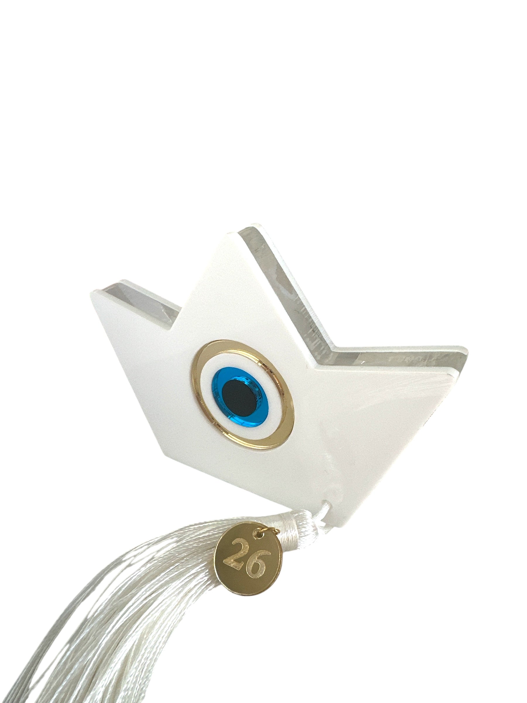 Γούρι επιτραπέζιο καραβάκι με μάτι και φούντα – So Cute by Dimi