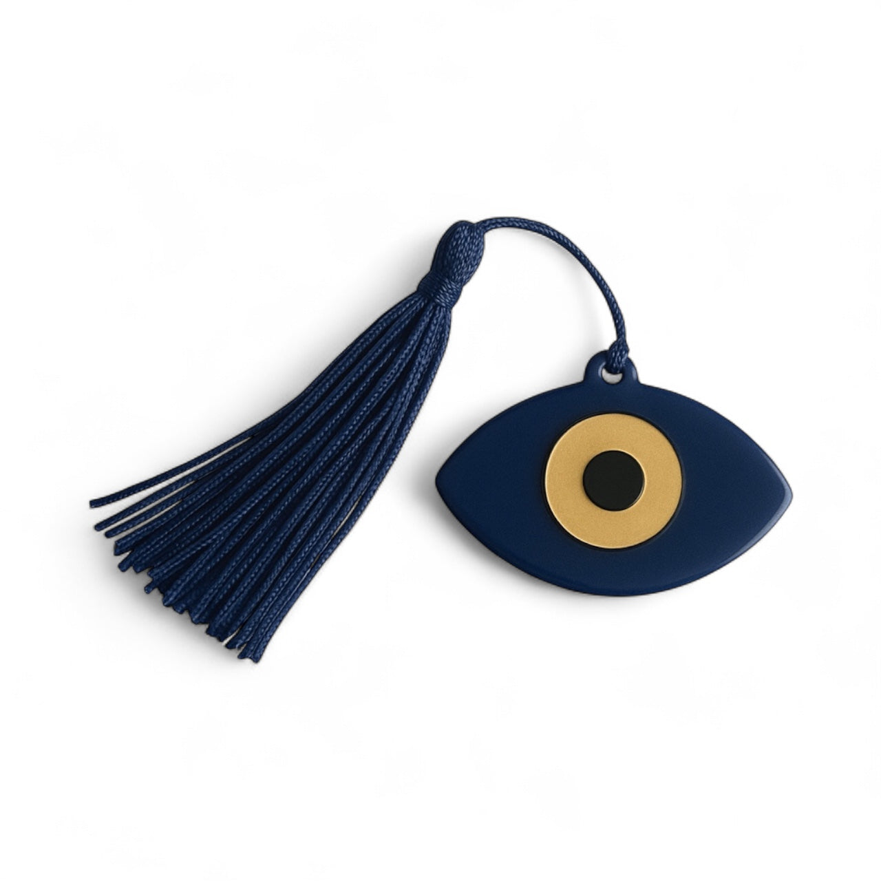 Γούρι μάτι με φούντα σε μπλε – Χειροποίητο So Cute by Dimi