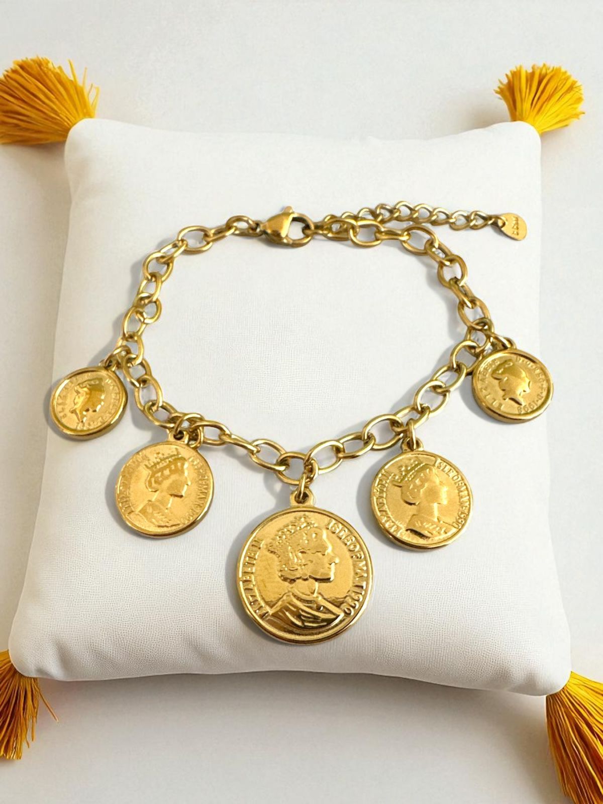Βραχιόλι “Royal Coins” – Ατσάλινο με νομίσματα σε χρυσό ή ασημί | So Cute by Dimi