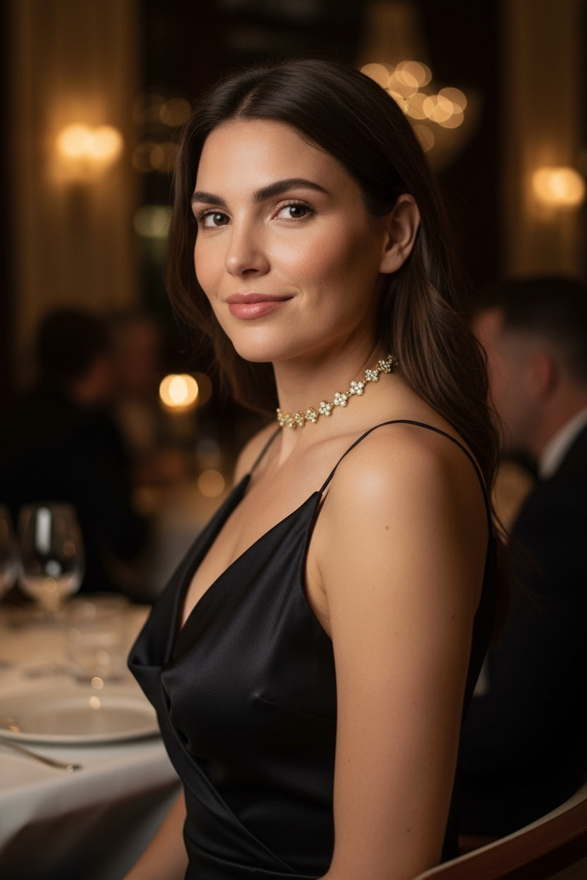 Crystal Cross Choker – Κολιέ Τσόκερ με Σταυρούς Ζιργκόν - So Cute by Dimi