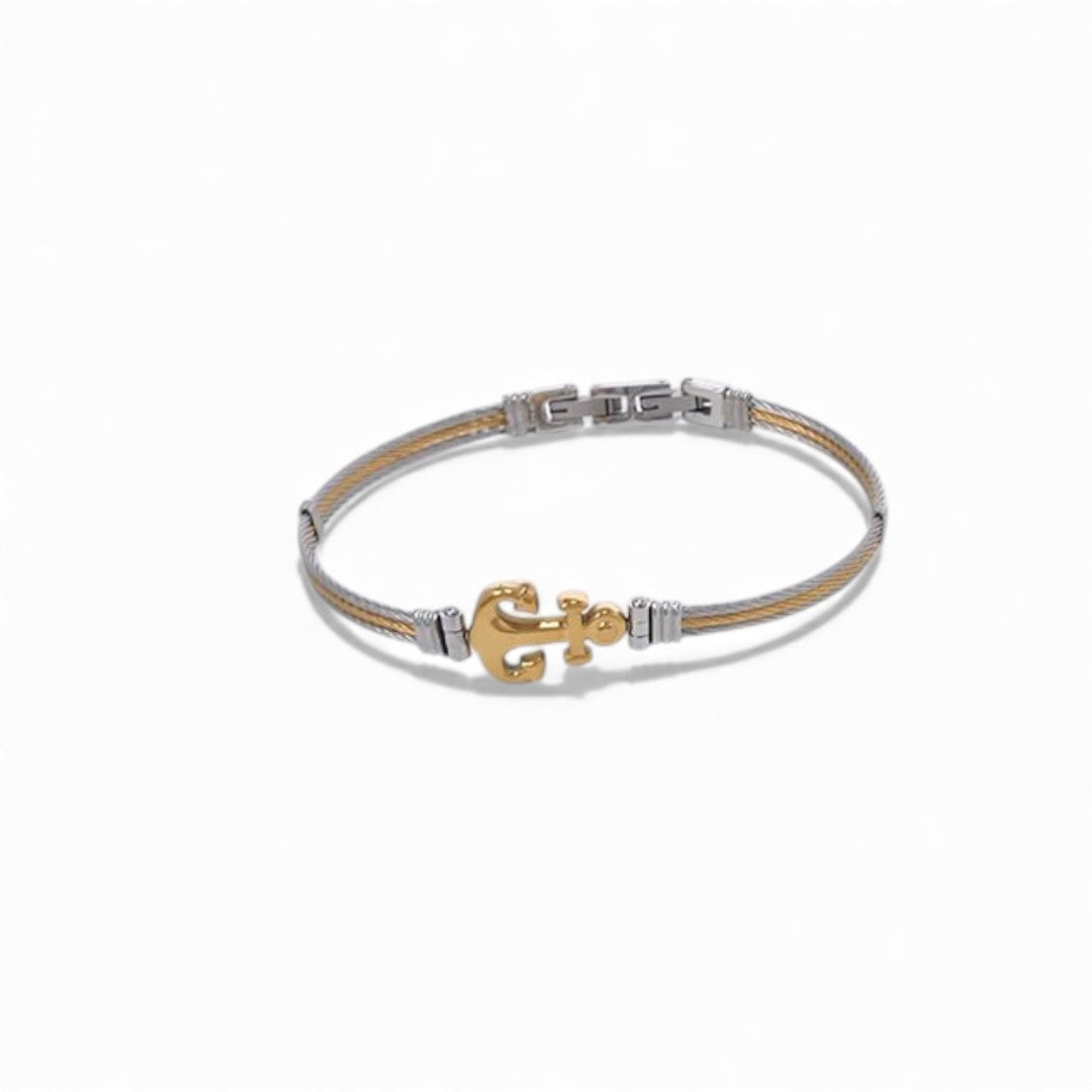 Ανδρικό βραχιόλι άγκυρα από ανοξείδωτο ατσάλι σε τέσσερα χρώματα – So Cute by Dimi