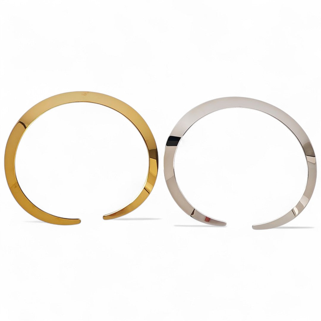 Steel Bold Collar – Ατσάλινο Κολάρο σε Χρυσό & Ασημί | So Cute by Dimi