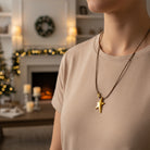 Κολιέ γούρι 2026 με αστέρι από ζαμάκ και κορδόνι αυξομείωσης – So Cute by Dimi