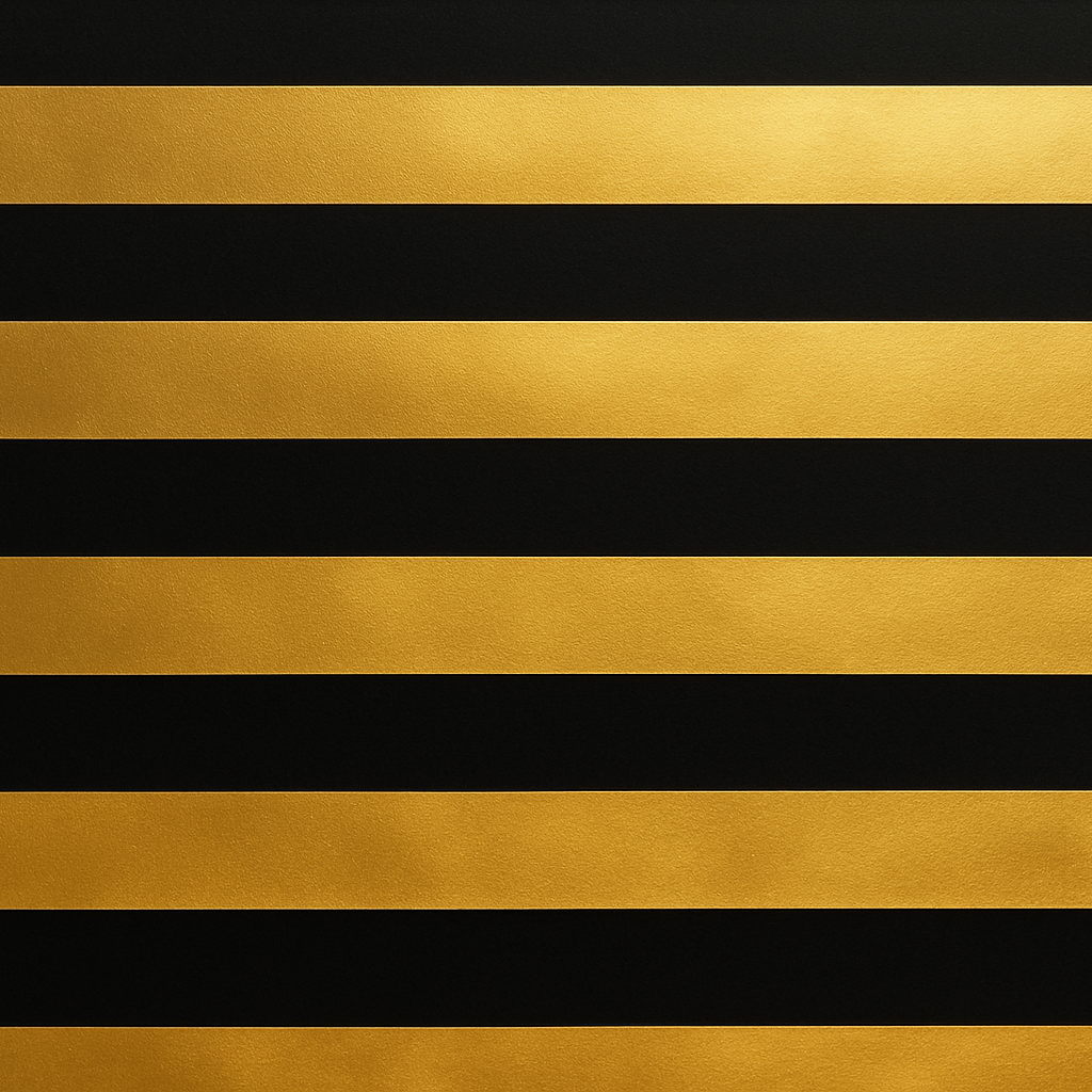 black and gold stripe