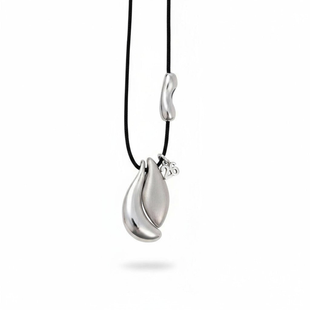 🌟 Ατσάλινο Κολιέ Γούρι “Infinity Drop” - So Cute by Dimi