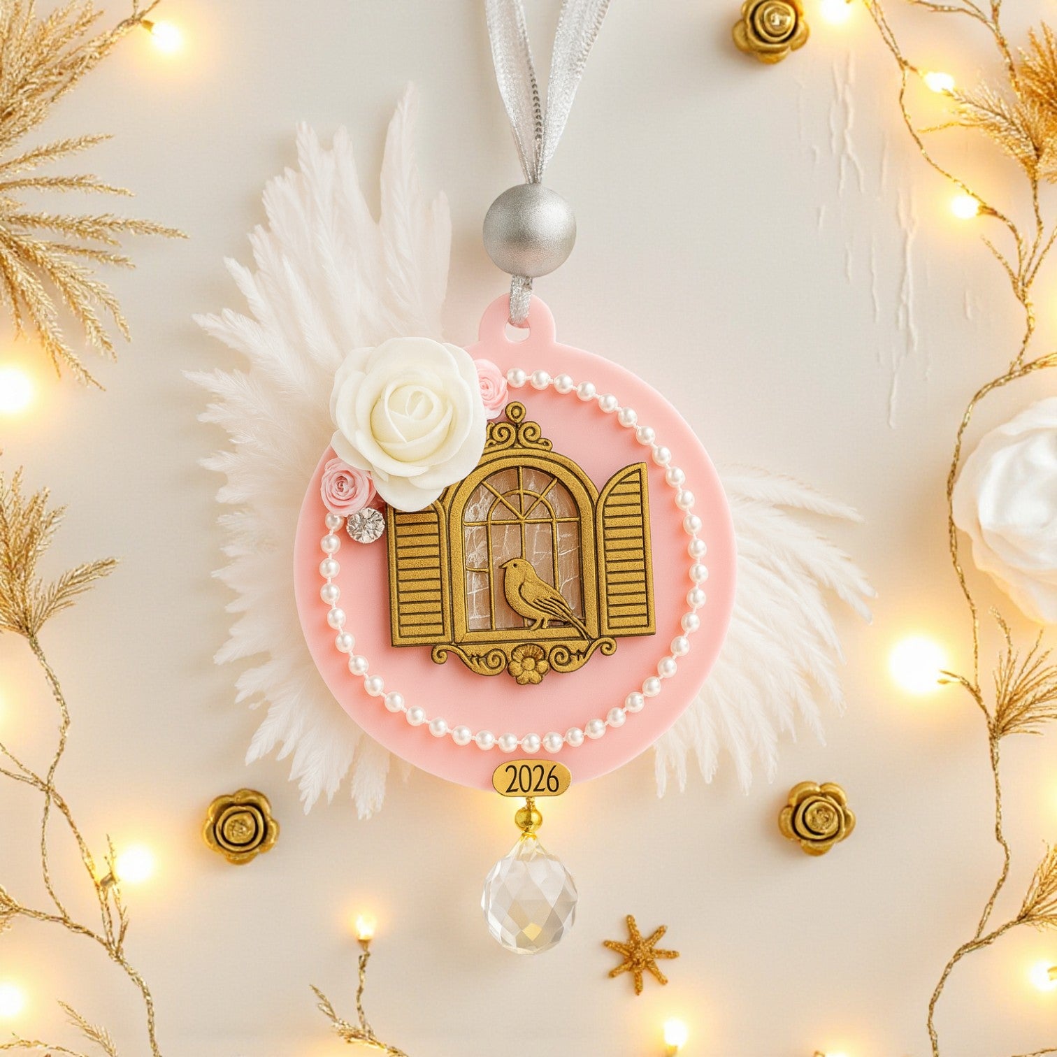🌸 Κρεμαστό Γούρι «Fairytale Birdcage» – Christmas Fairytale 🦢 Collection - So Cute by Dimi