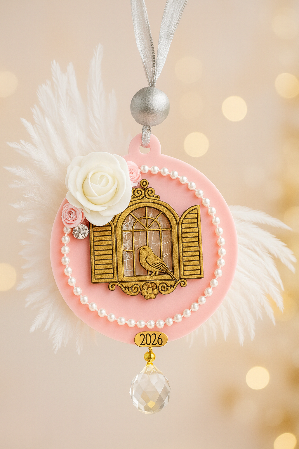 🌸 Κρεμαστό Γούρι «Fairytale Birdcage» – Christmas Fairytale 🦢 Collection - So Cute by Dimi