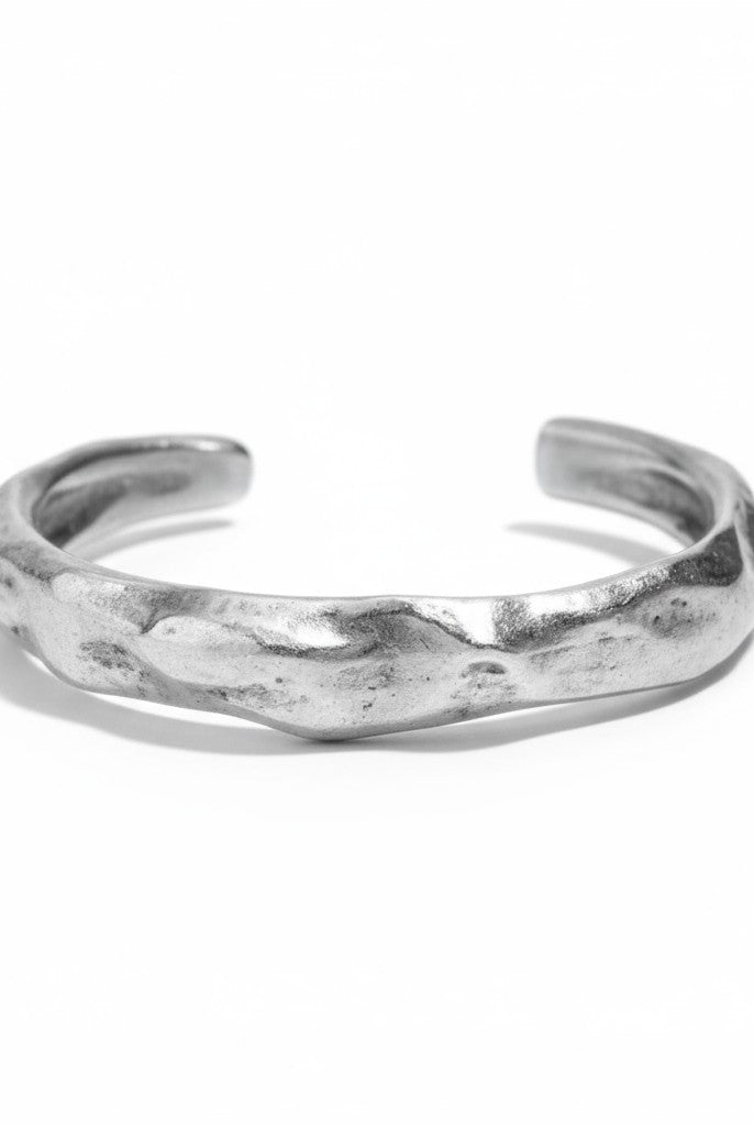 Ανδρικό βραχιόλι από κασσίτερο με σφυρήλατη υφή – So Cute by Dimi