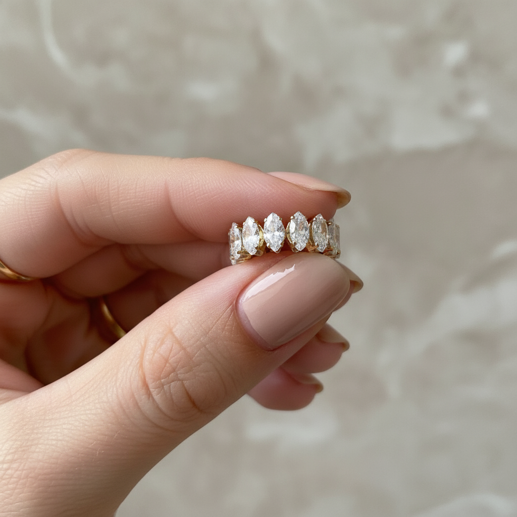 Ατσάλινο δαχτυλίδι Luna Glow με ζιργκόν σε χρυσό και ασημί – So Cute by Dimi