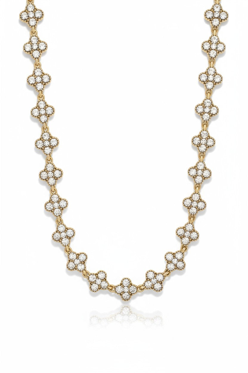 Crystal Cross Choker – Κολιέ Τσόκερ με Σταυρούς Ζιργκόν - So Cute by Dimi