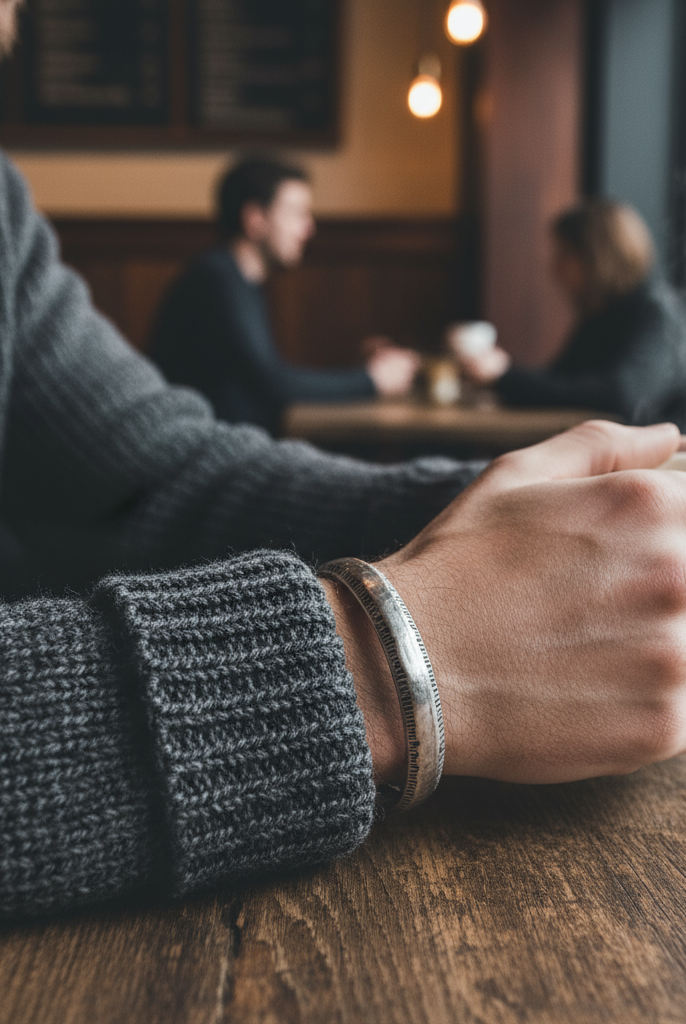 Ανδρικό βραχιόλι από κασσίτερο με αντικέ φινίρισμα – So Cute by Dimi